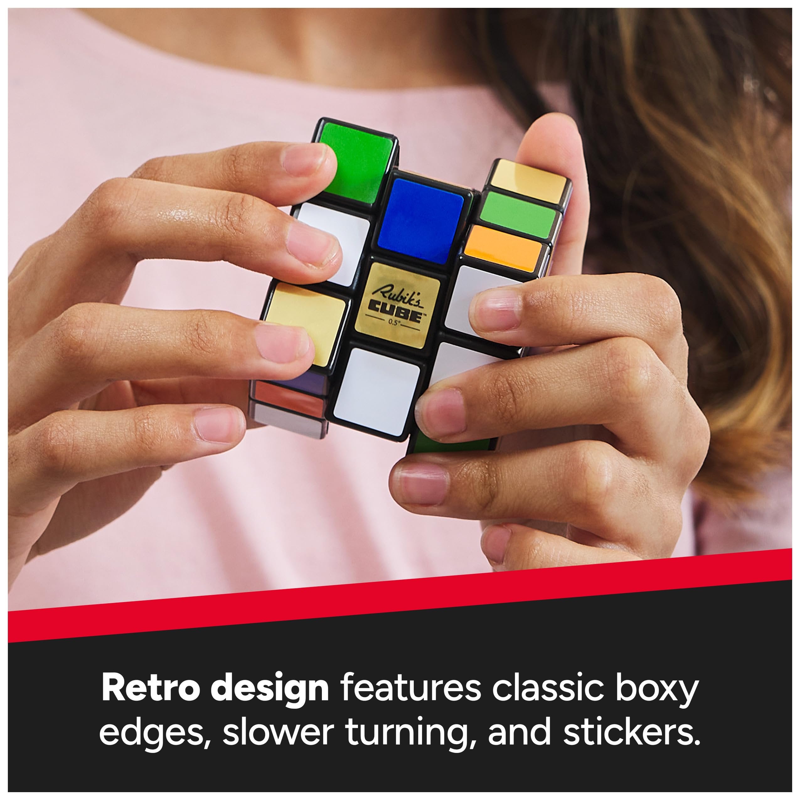 Rubik’s Cube, Special Retro 50th Anniversary Edition, Original 3x3 Cube Collectible & Desk Décor, Problem-Solving Brain Teaser, Fidget Toy, Sensory Puzzle for Adults, Teens, Kids, for Ages 8 & Up