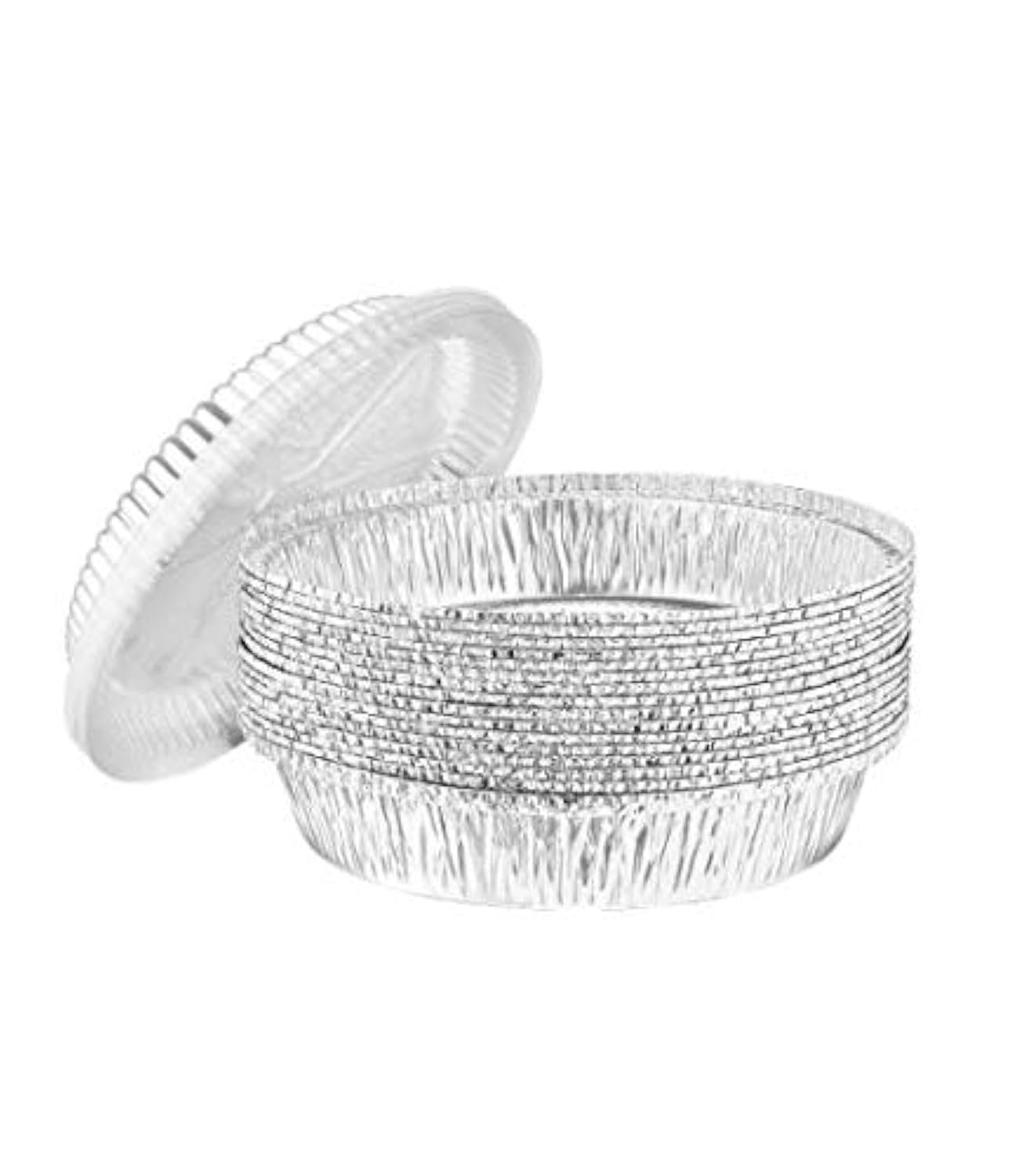 Heavy-Duty Reusable Eco-Friendly Aluminum Foil Round Pan with Dome Lid - 8.5" x 8.5" x 2.75" (Pack of 288) - Perfect for Catering, Parties, and Bake Sales