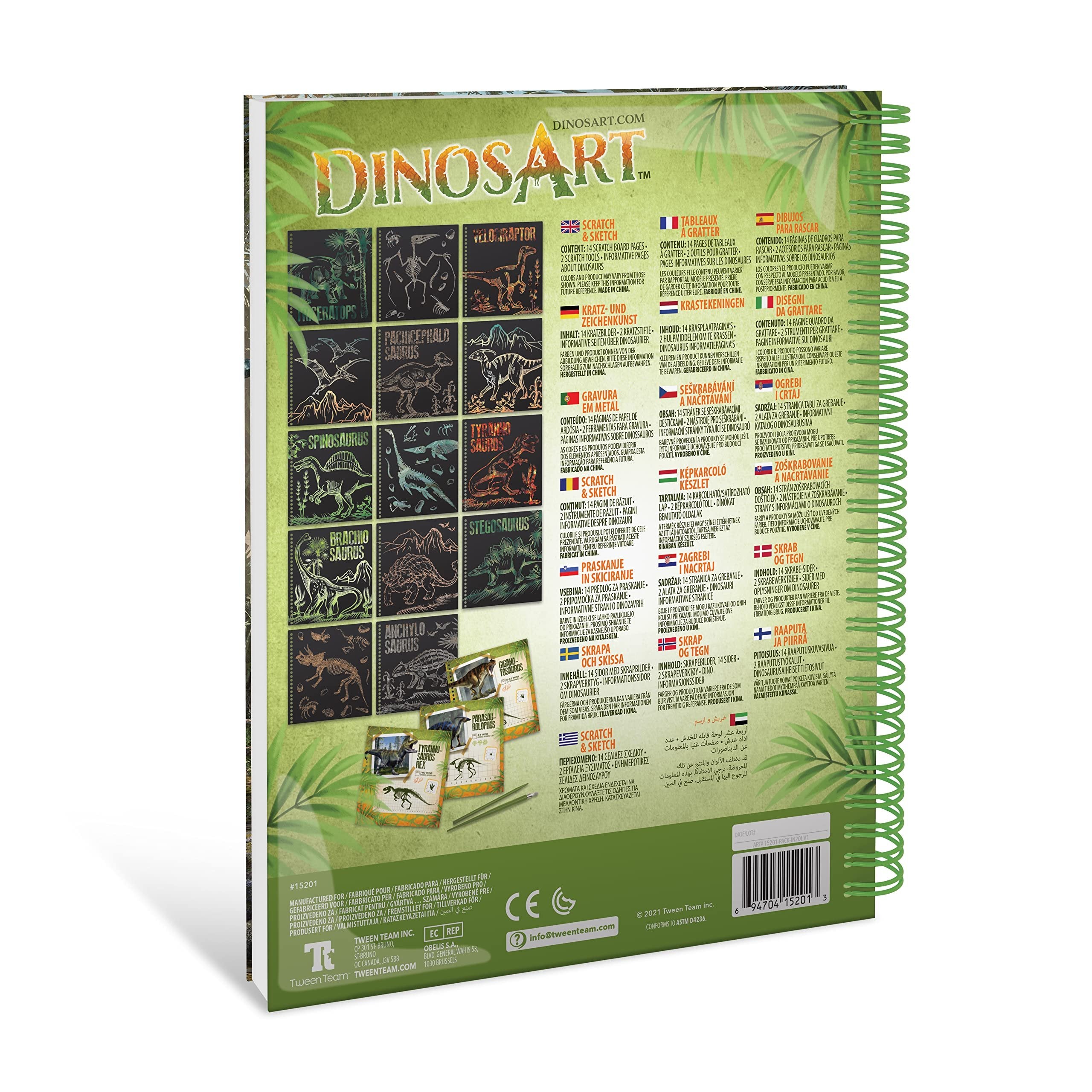 DinosArt Creative Book - Scratch & Sketch