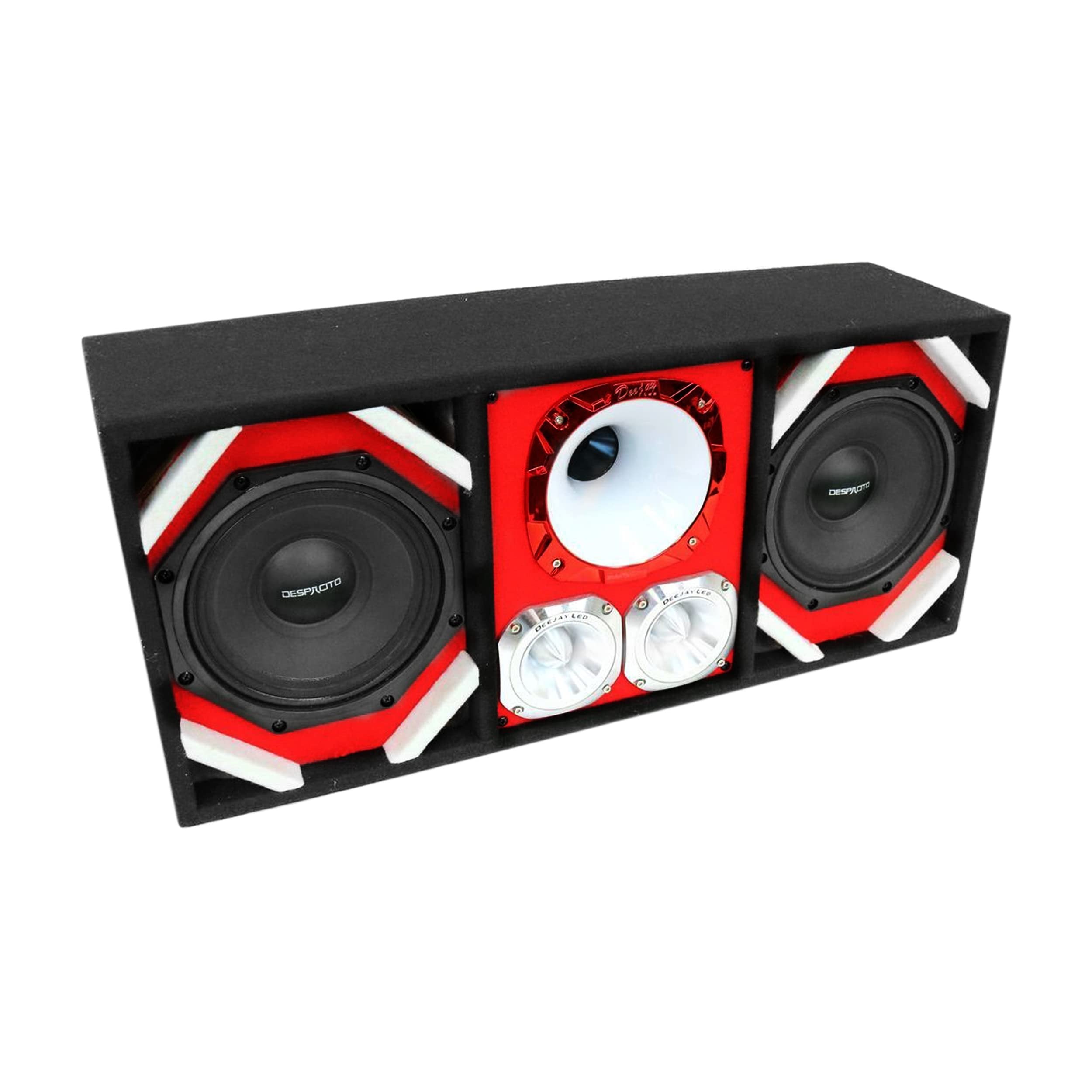DEEJAY LED TBH8RED DEEJAYLED 2 8" Despacito Horn 2 TW Braz