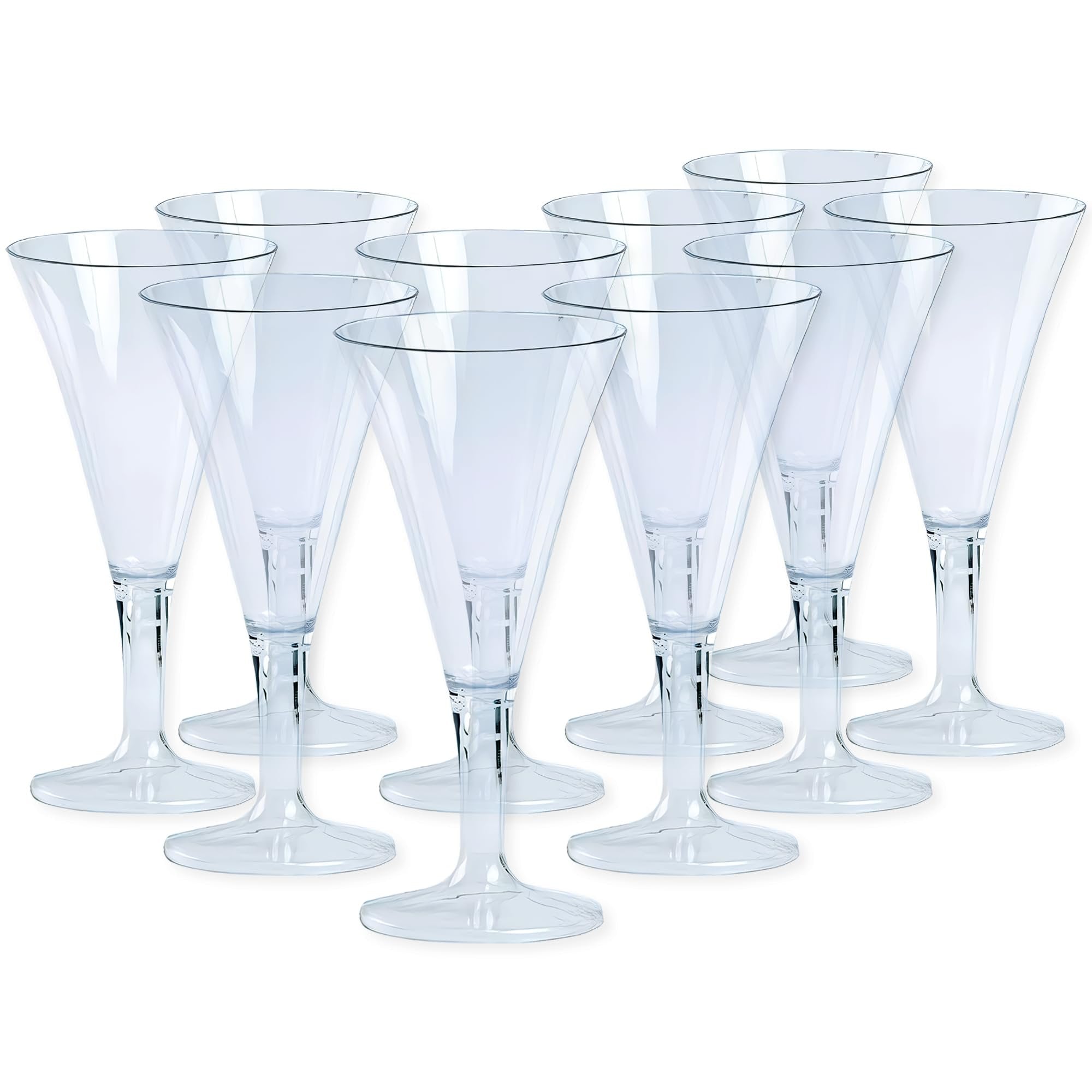 Lillian Tablesettings Martini Glass, Mini, Clear, 10-Pack, 4.5 x 8.5 x 5.5 inches (64562)