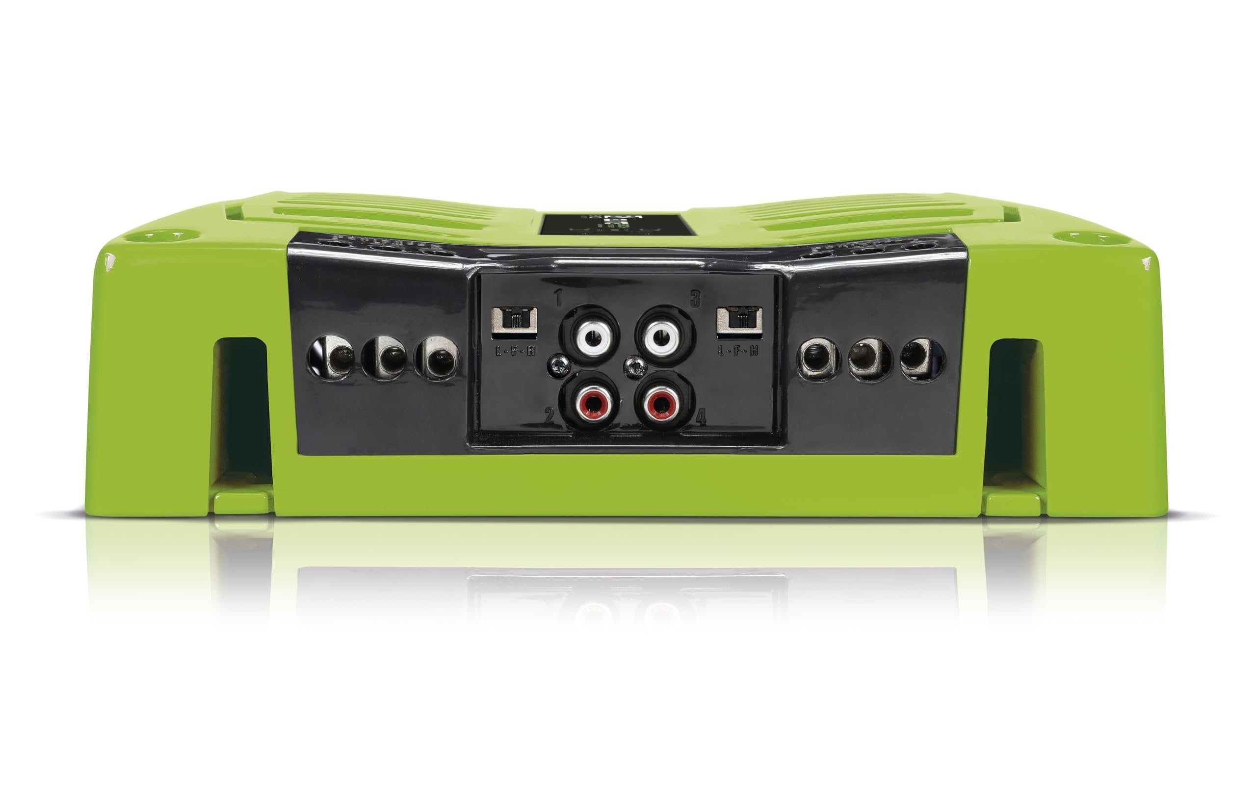 4-Ch. Vehicle Audio Bass Amplifier - 500 Watts High-Powered Mono Bass Amplifier w/Subsonic Filter & Low Pass Filter Stable at 1 ohm, LED Indicators, Sound Specialization, Red - Banda 2000.41OHMRED