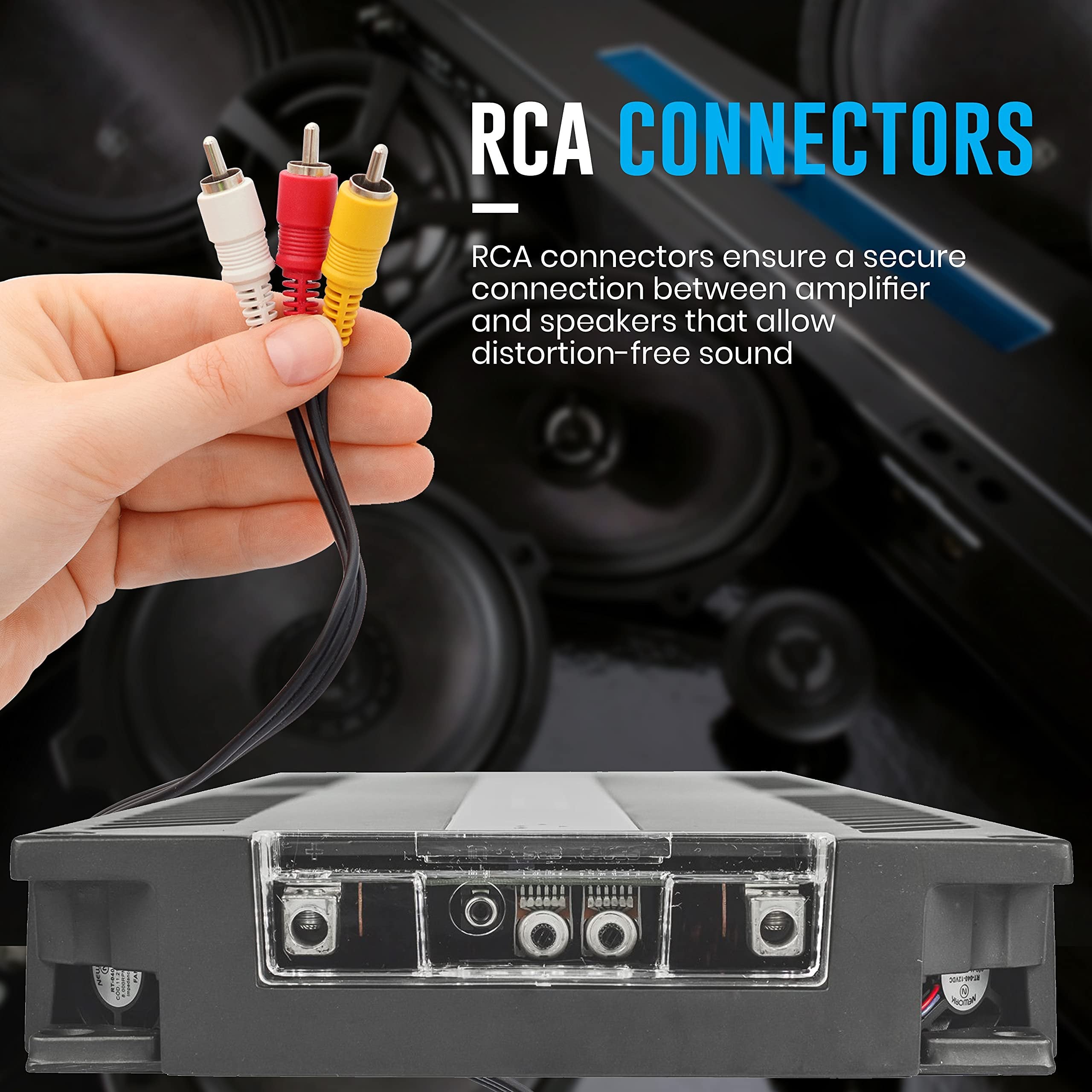 Banda 1-Channel Vehicle Audio Bass Amplifier - High-Powered Mono Bass Amplifier w/Subsonic Filter and Low Pass Filter Stable at 1 ohm, LED Indicators, Sound Specialization - BANDA VIKING15000