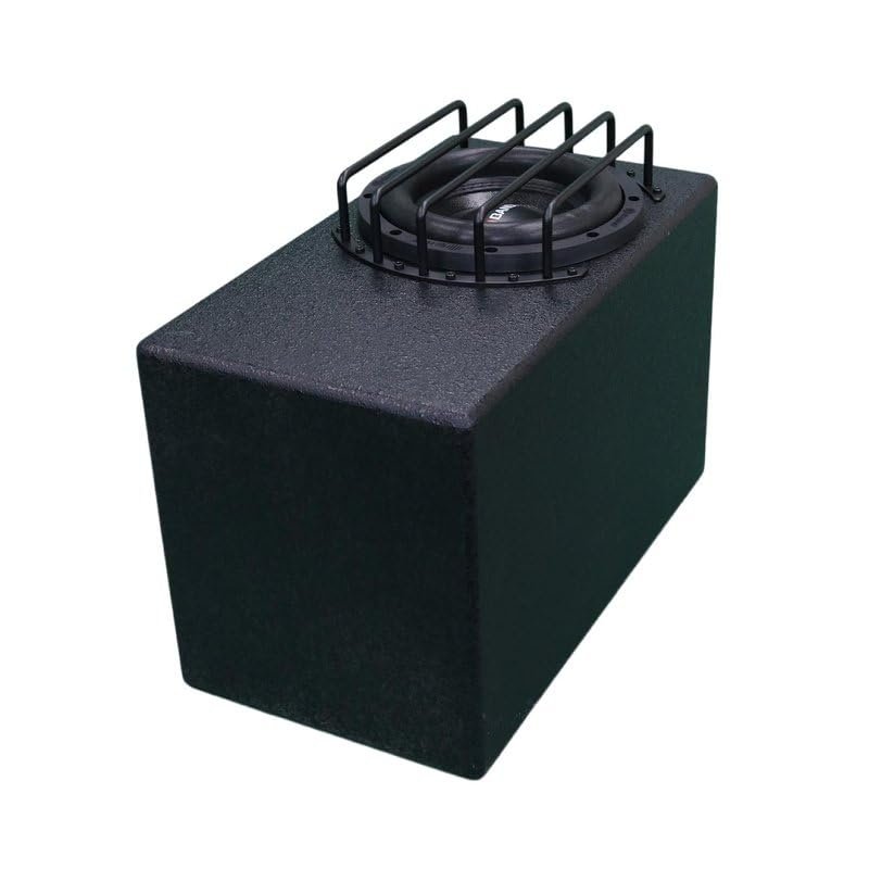 DEEJAY LED BANDIT8 Despacito Single 8-inch Subwoofer in A Box Cabinet 750 Wrms 1500 Watts Peak with Grill Guard and Two Voice Coils 2 ohms Each