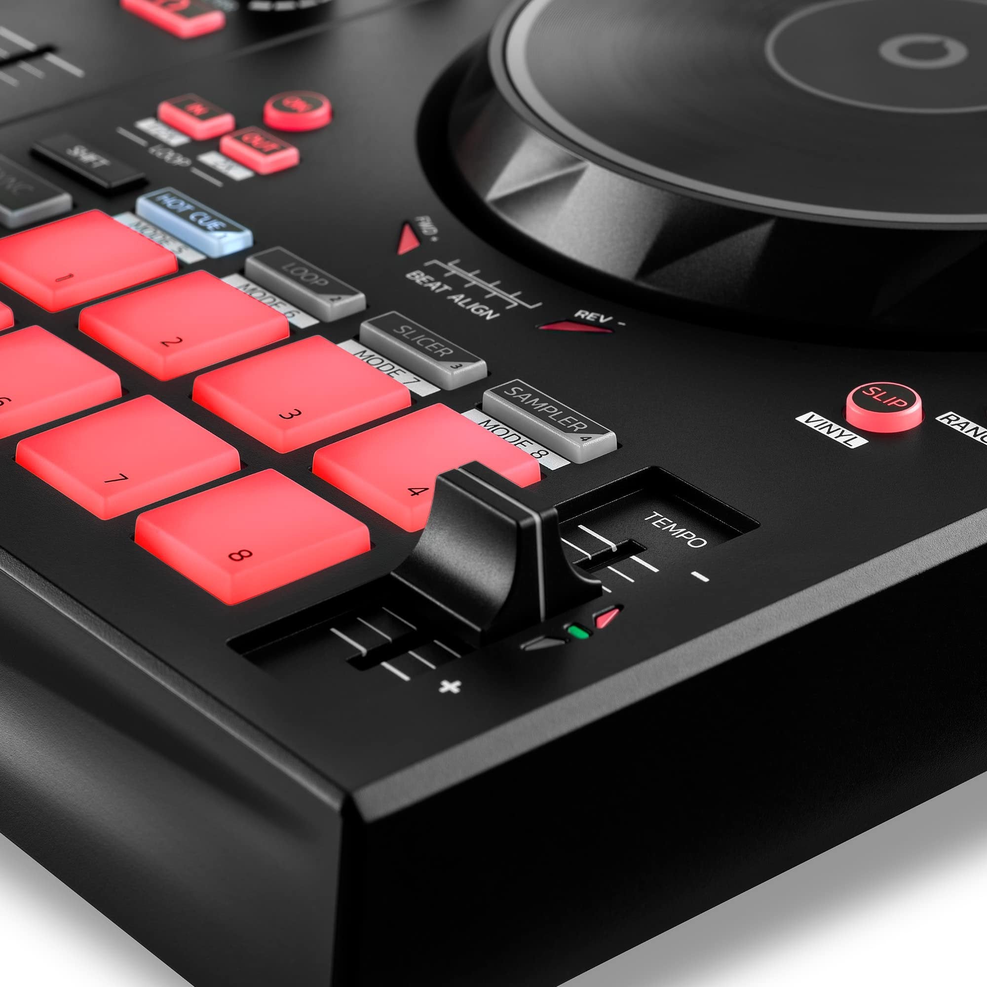 Hercules DJControl Inpulse 300 MK2 with Rubber Pads, Serato DJ Lite Software and Beatmatch Guide