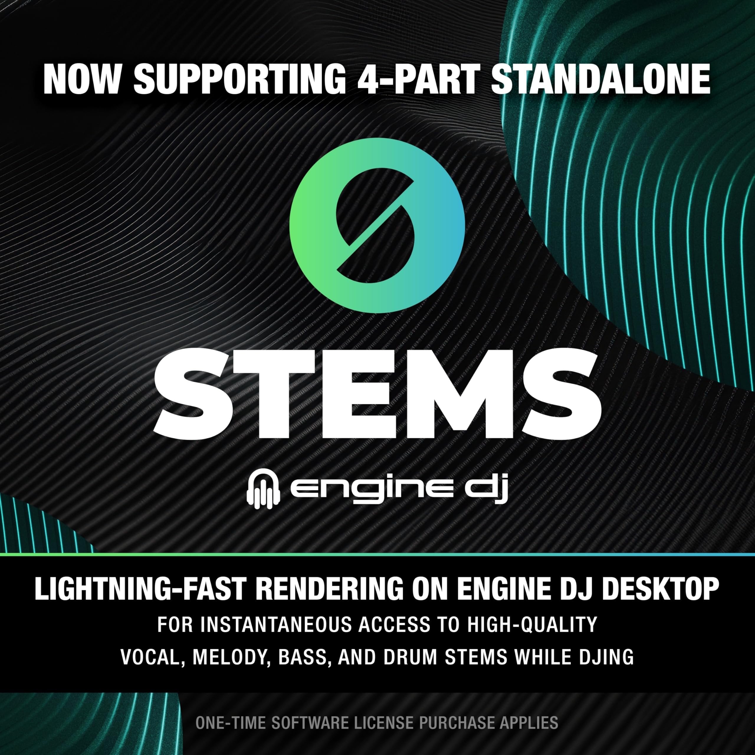 Denon DJ SC LIVE 4 Standalone DJ Controller with Stem Separation on 4-Decks, Wi-Fi Streaming, Build-in Speakers, Serato DJ and Virtual DJ Compatible