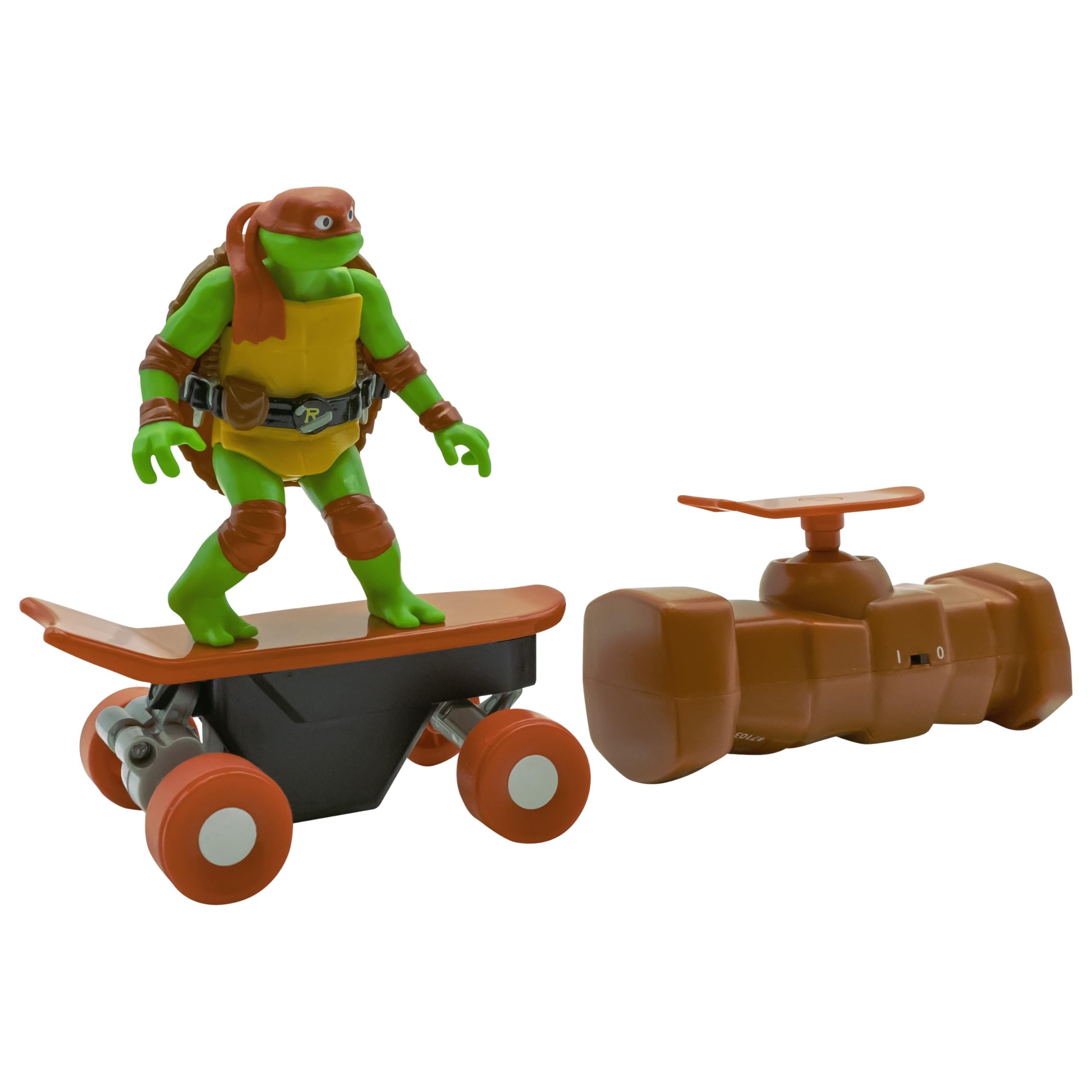 Teenage Mutant Ninja Turtles Toy, Raphael Half Pipe RC Skate Vehicle with Tricks, 2.4 GHz Remote Control TMNT Ninja Turtle Toy, Mutant Mayhem, Ages 5+