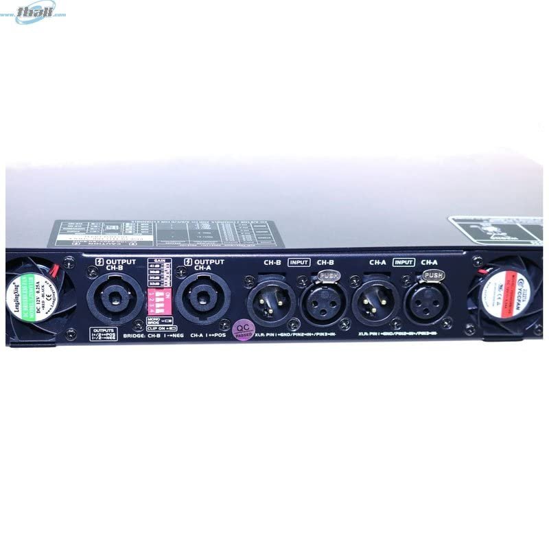 ADMARK AD-42 Amp Professional High Power Audio Class-D Power Amplifier 2 x 7800 Watts @ 4 Ohms Per Channel with Dual Digital Signal LEDs 1 U Rack Mount