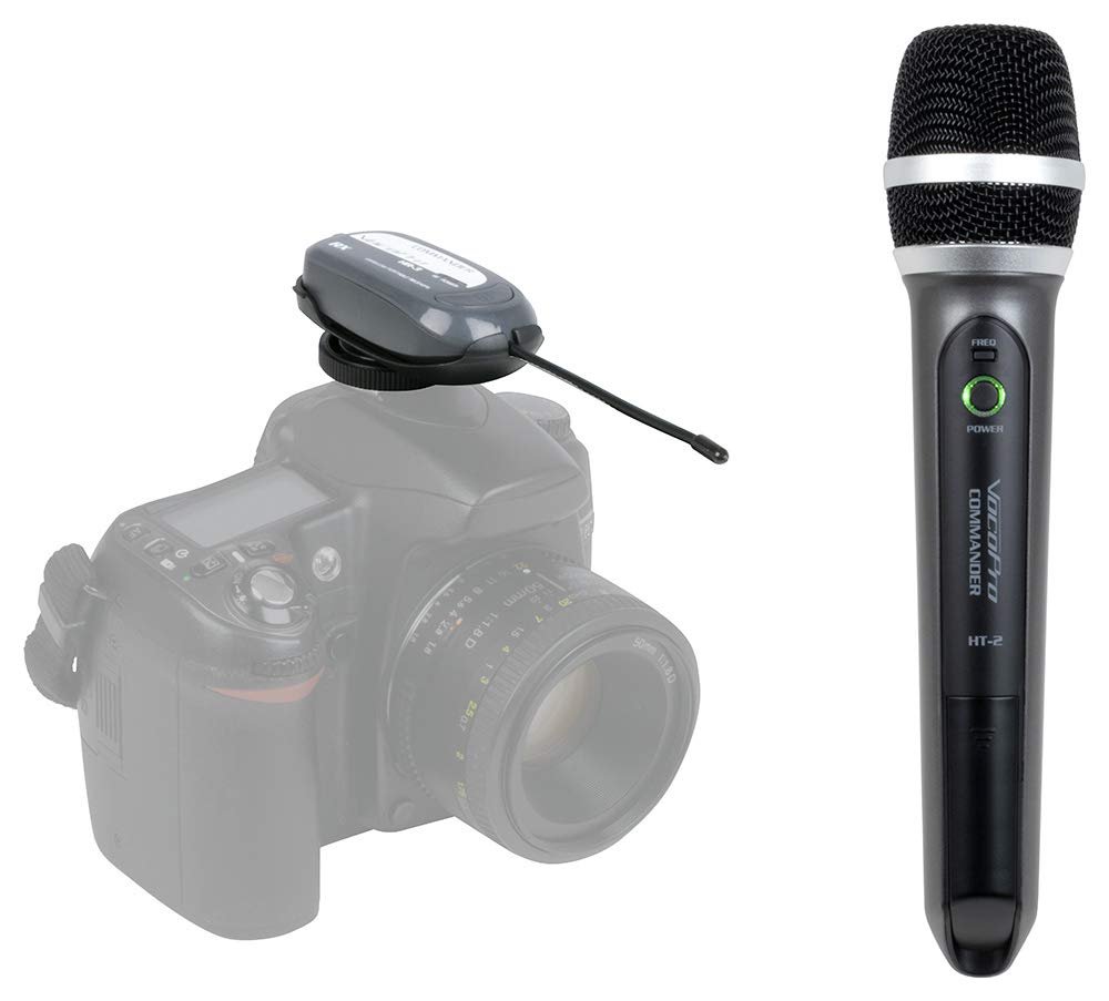 VocoPro Wireless UHF Handheld Mic System for Digital Video Cameras (Commander-Film 2)