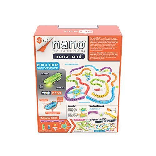 HEXBUG Flash Nano Nano Land - Colorful Sensory Playset for Kids - Mold Your own Playground - Over 40 Pieces and Batteries Included - Multicolor