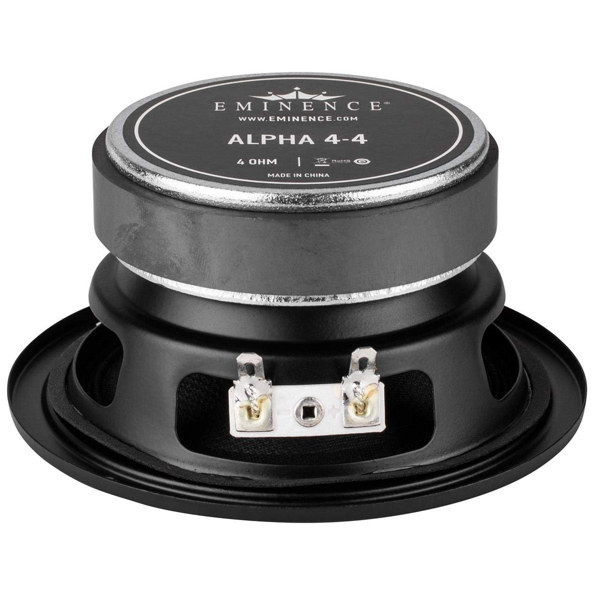 Eminence American Standard Alpha-4-4 (Pair) 4" Pro Audio Speakers, 55 Watts at 4 Ohms, Black