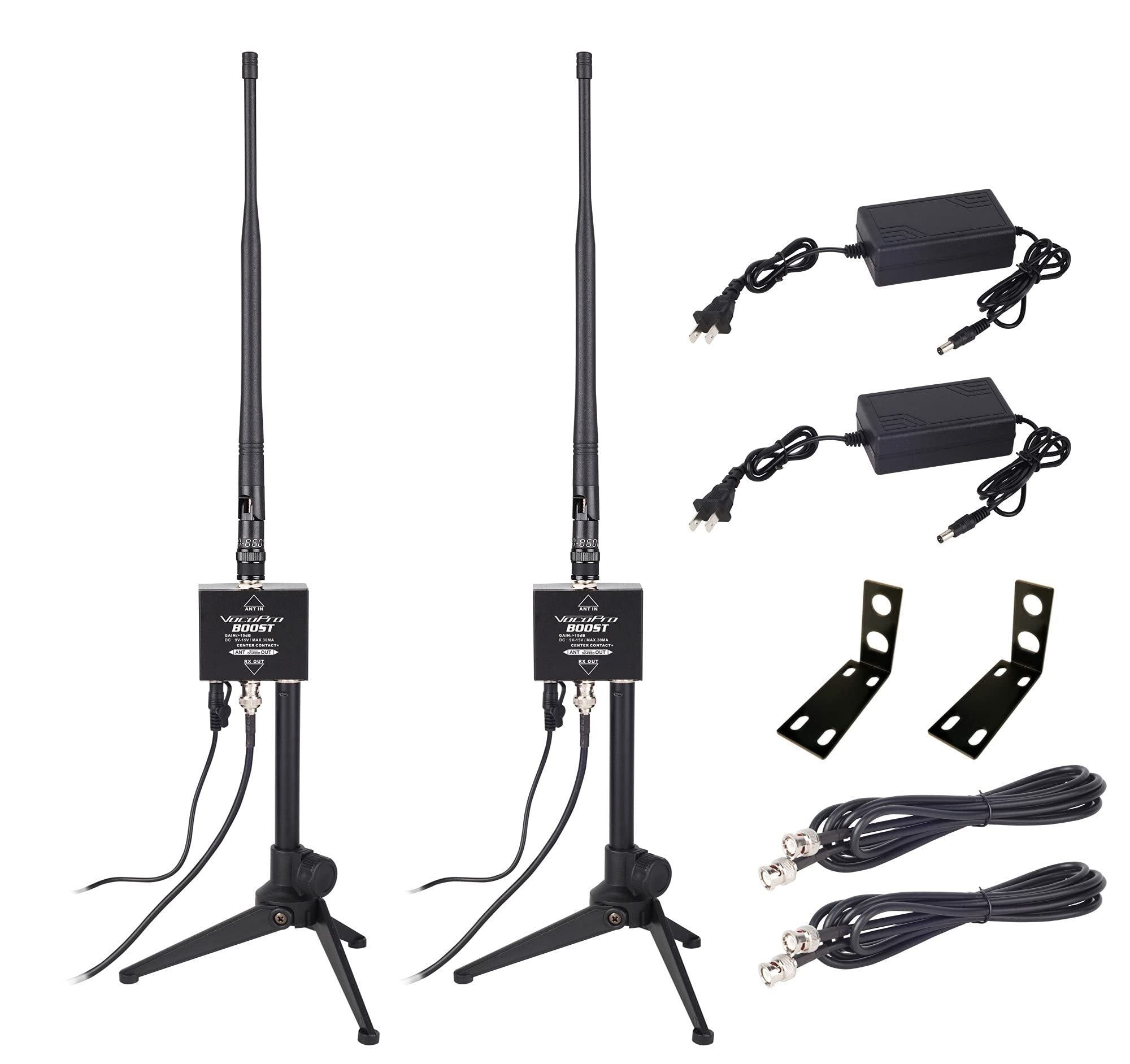 VocoPro Dual Wireless Microphone Antenna Extension/Boost Kit