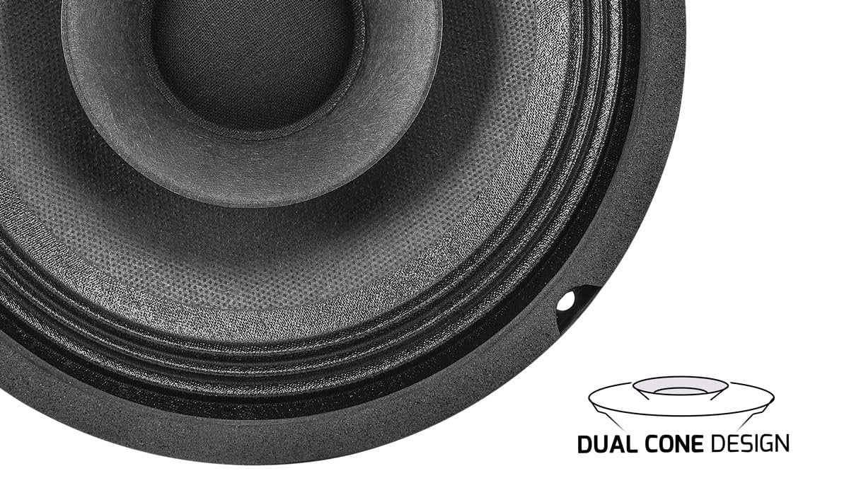 PRV AUDIO 6FR200 6 Inch Full Range Speaker, 8 Ohms, 200 Watts Continuous Program Power, 100 Watts RMS Power, 92.5 dB, Full-Range Driver, Loudspeaker for Pro Audio Systems (Single)