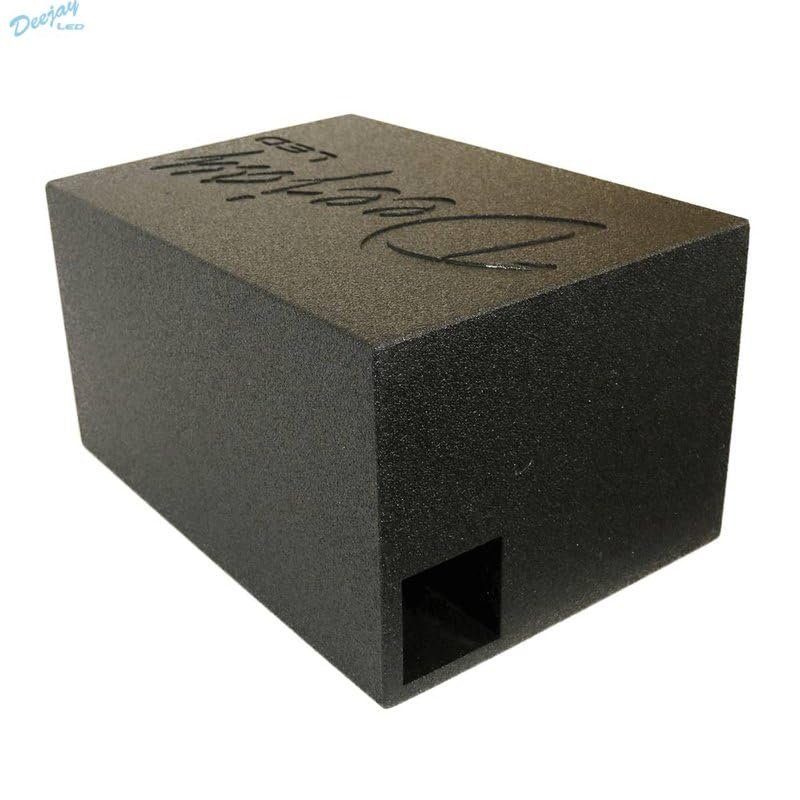 DEEJAY LED 1X10EPOXY DJL 10-in Base Box for 10-in Woofer with Tuned Port and Durable Epoxy Coat Outer Finish Embossed Logo