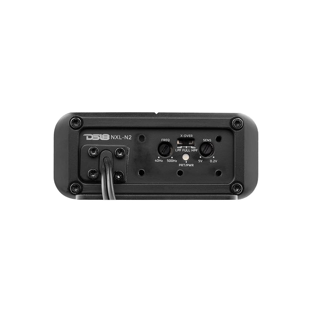 DS18 Hydro NXL-N2 Amplifier 2-Channel Ultra Compact 900W Peak Power, Stereo Full Range Amp, Class D, Waterproof IP67, Digital Marine Amplifier, Nano Size - All Elements, for All Applications