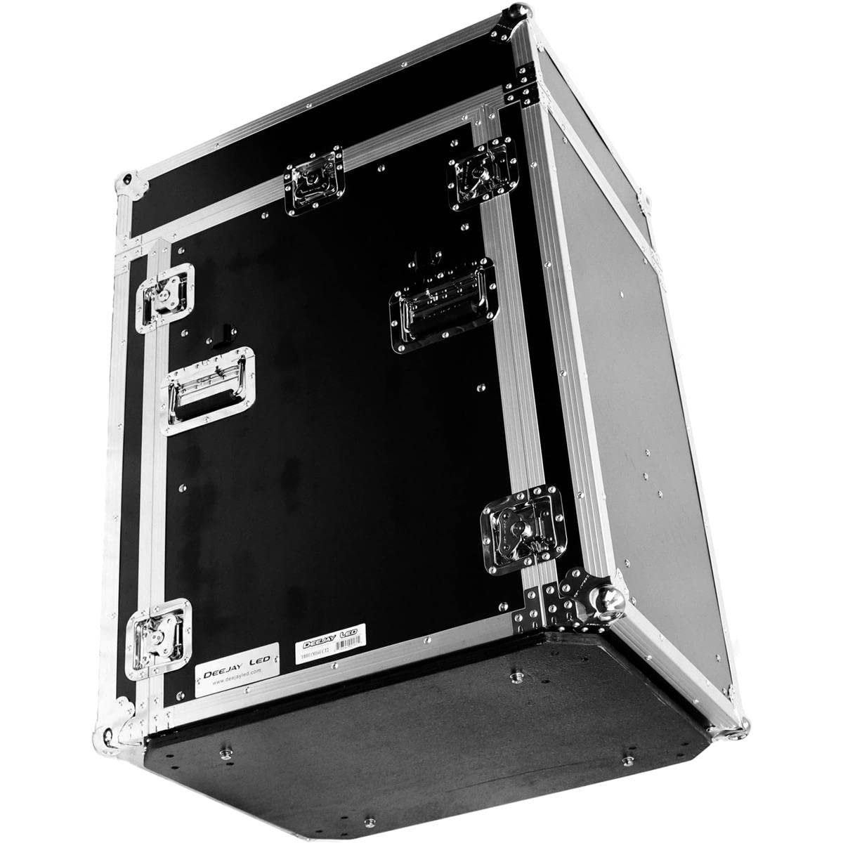 Deejay LED 11U Space Slant Mixer Rack/16U Space Vertical Rack System with Caster Board & Two Side Tables