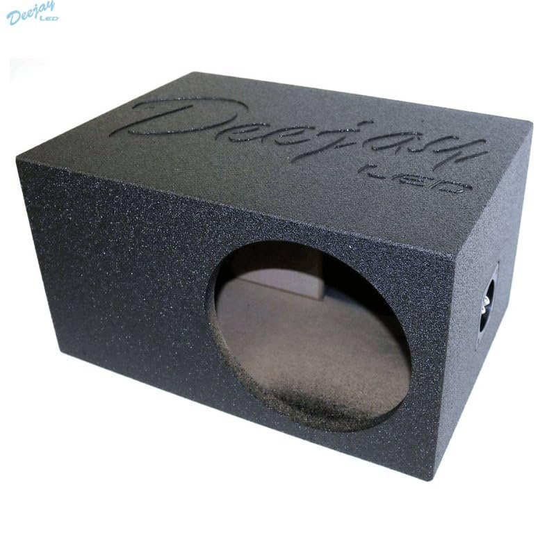 DEEJAY LED 1X10EPOXY DJL 10-in Base Box for 10-in Woofer with Tuned Port and Durable Epoxy Coat Outer Finish Embossed Logo