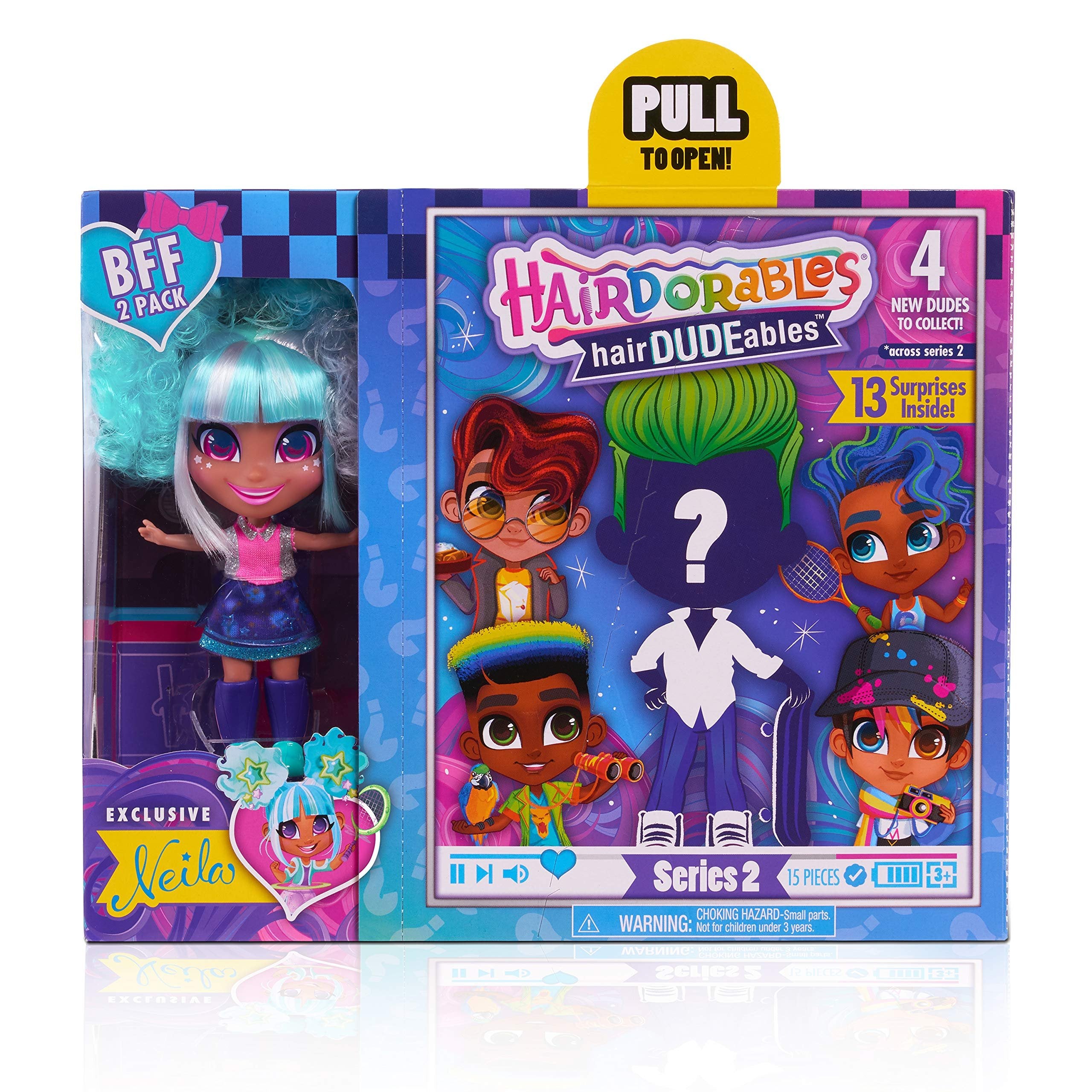 HairDUDEables Collectible Dolls - Series 2 (Styles May Vary), Multi-Color (23776)