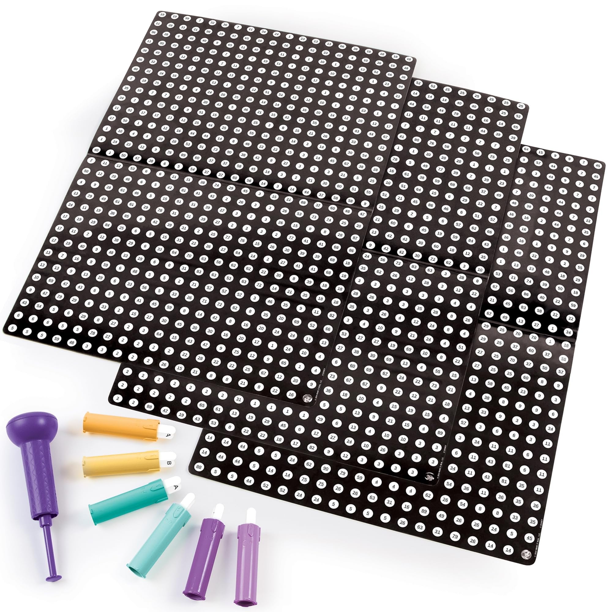 Make It Real: Disney Stamp to Reveal - Jasmine, Belle, Rapunzel Storybook & Dot Art - 1812pcs, DIY 3 Princess Dot Posters, Craft, Girls & Kids Ages 6+