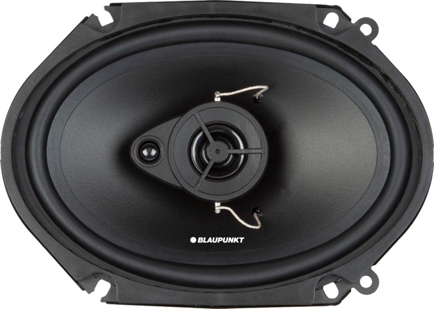 BLAUPUNKT BPS-E683 6x8 3-Way Car Speakers 120W - High-Performance, Full-Range Sound, Easy Installation – Pair Bundle with Gravity Magnet Phone Holder