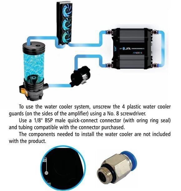 JFA 2-in-1 Amplifier & Audio Processor 400X4 Class D for Car & Motorcycle...