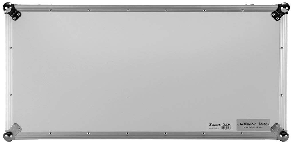 Durable Fly Drive Case For Two Solid Rack Rails Spring Action Handles Easy Locking Fit And Tongue Industrial Strength Latches And Rubber Feet Dual Anchor Rivets DEEJAY LED TBHCDJDJMWLTWH
