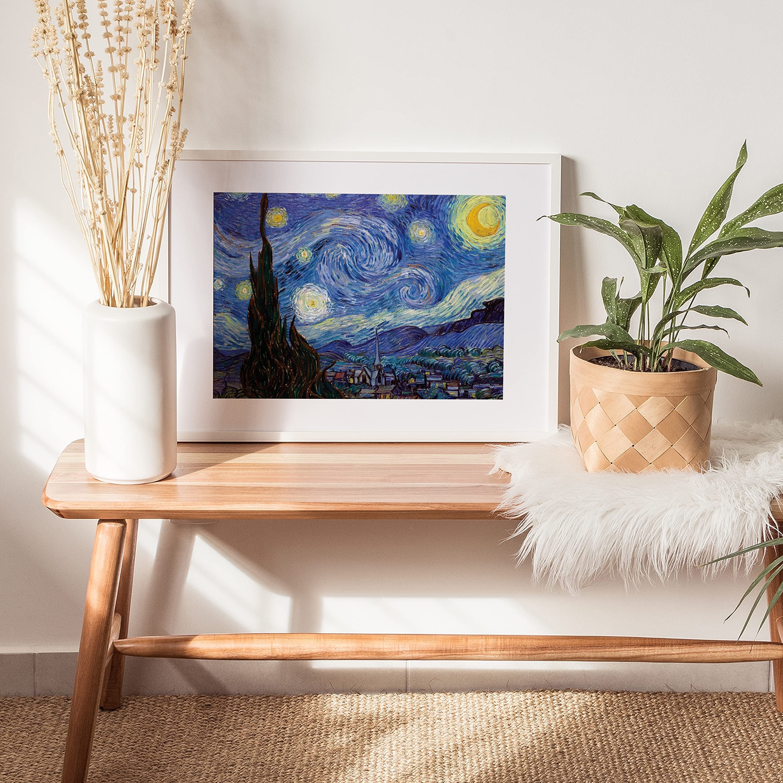 Mindbogglers Gold 1500-Piece Jigsaw Puzzle: Starry Night by Van Gogh - Jigsaws for Adults - Deluxe Jigsaw Puzzles - 33x26in - Intricate Puzzles - Advanced Jigsaws - Hobbies - Gold Foil Jigsaw Puzzles