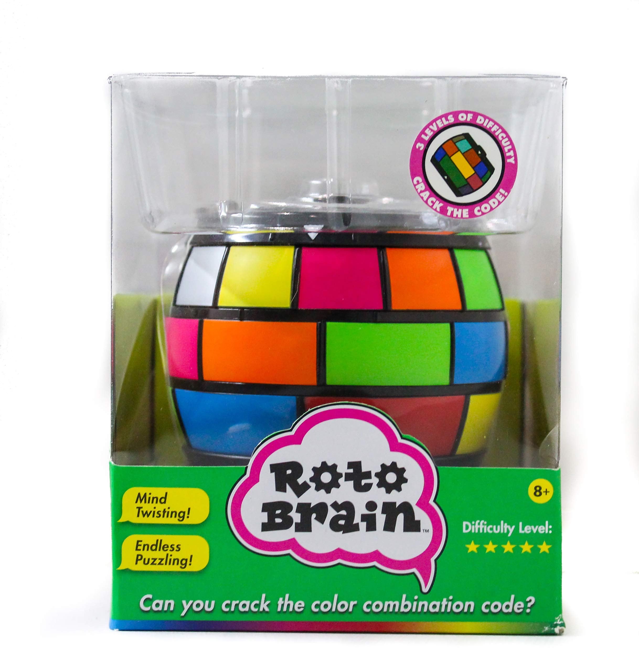 Creative Brainworks Roto Brain 3D Puzzle Sphere - Brain Teaser Puzzle Game to Fidget, Twist, Turn - 3 Levels of Difficulty, Crack The Code for This IQ | Memory Booster! for Kids and Adults, Age 8+