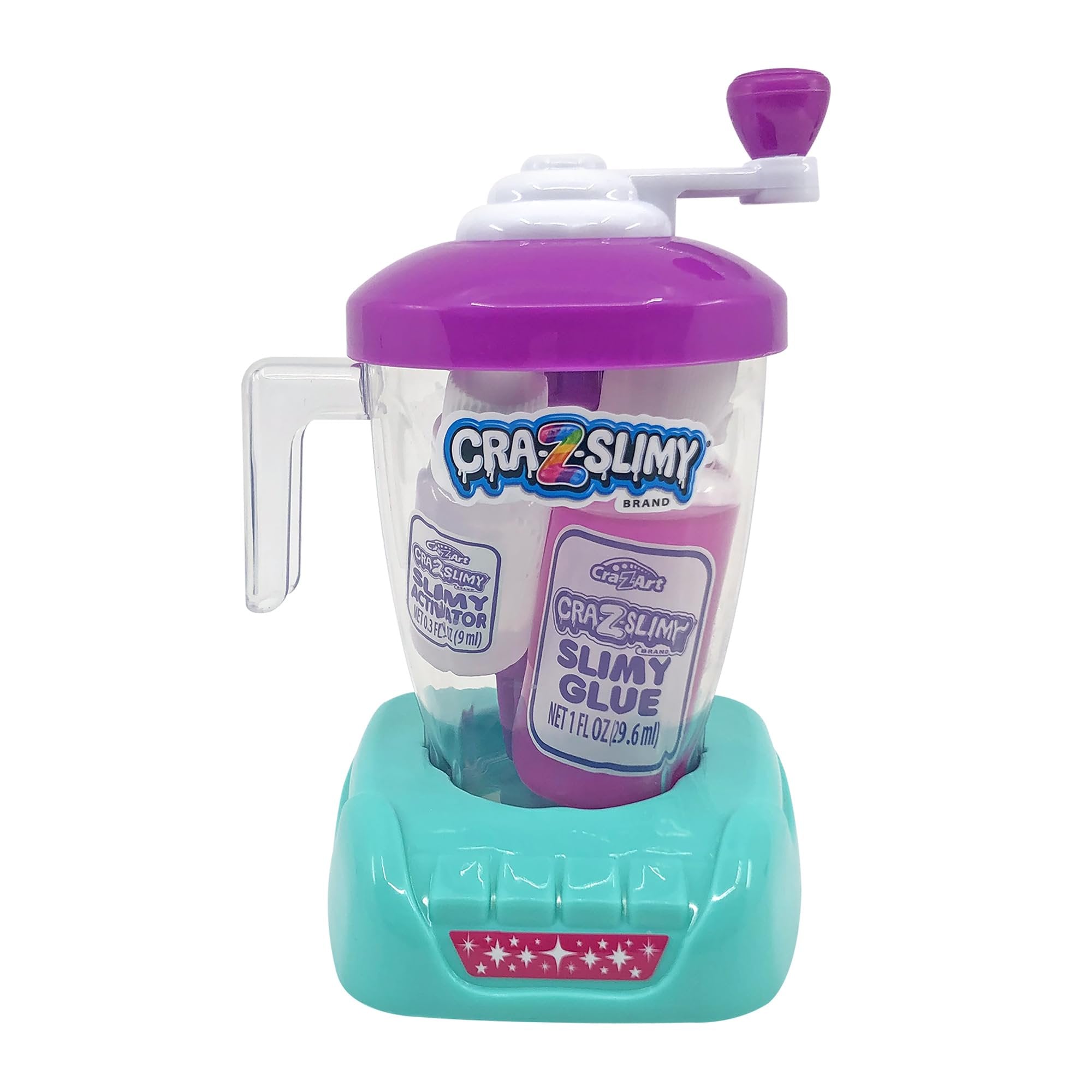 Craz-Slimy Crazy Blendz DIY Slime Making Mixer - Assorted Colors - Kids DIY Slime Craft Kit, Easter Basket Stuffer, 5" x 3.25"
