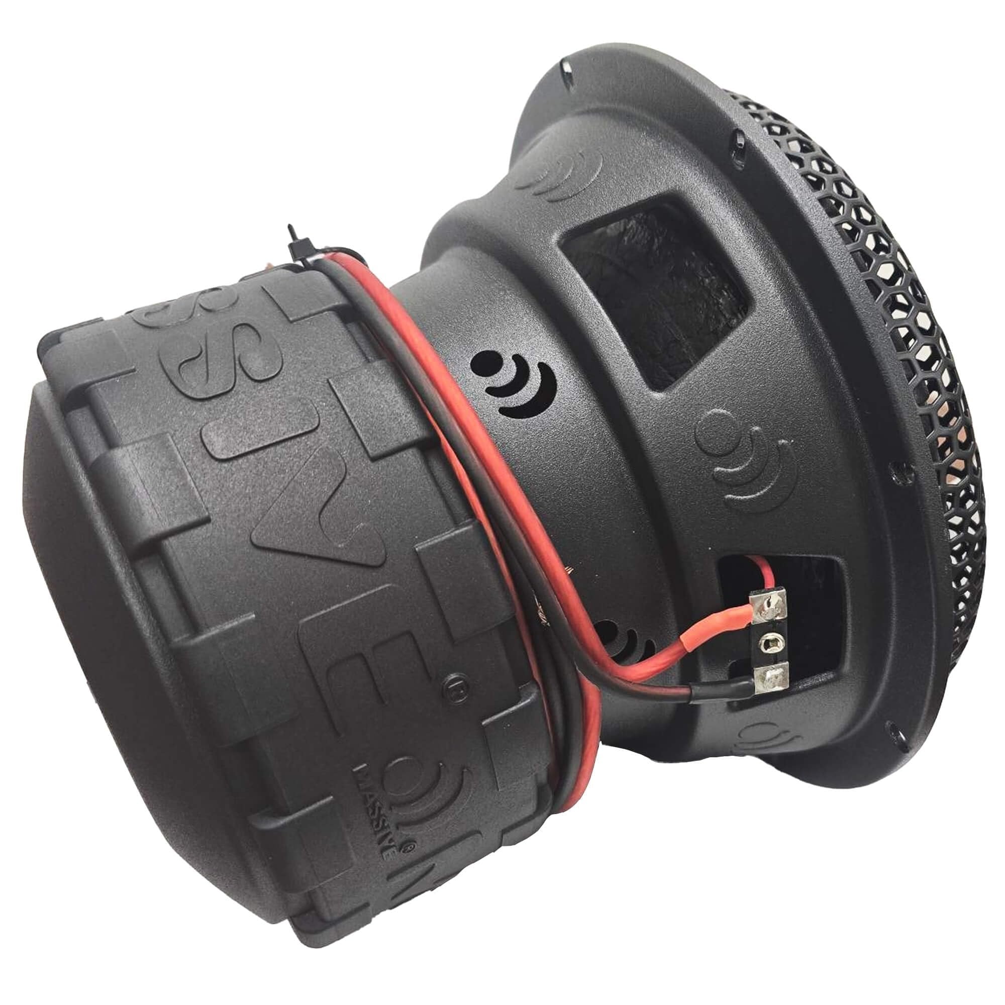 Massive Audio GTR84 | 8" 600 Watts RMS / 1200w MAX Dual 4 Ohm Subwoofer with Grill