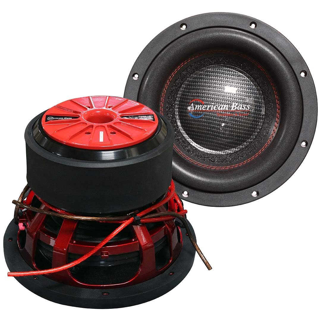 AMERICAN BASS Hawk 10 Inch Subwoofer 1500 Watt RMS and 3000 Watt Max Power, 4 Ohm Impedance, 200-oz Magnet, and 3-inch Voice Coil, Pack of 1
