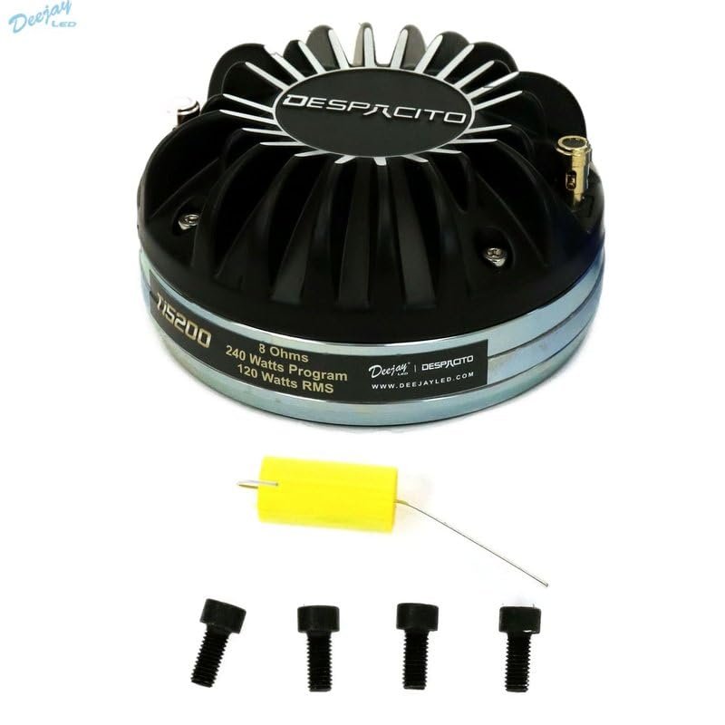 DEEJAY LED TI5200 DJL Despacito 2-inch Titanium Neo Driver Small Speaker 8 Ohm 120 Watts RMS 240 Watts Program