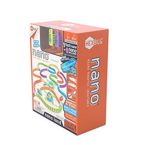 HEXBUG Flash Nano Nano Land - Colorful Sensory Playset for Kids - Mold Your own Playground - Over 40 Pieces and Batteries Included - Multicolor