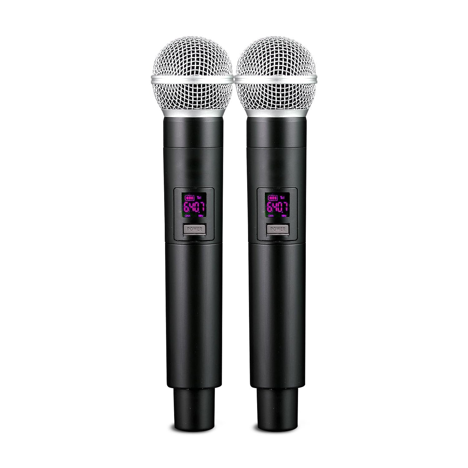 Moonki Sound MS-P15BW Loud Bluetooth Speaker – Professional PA System with 2 Wireless Microphones for Karaoke – Black
