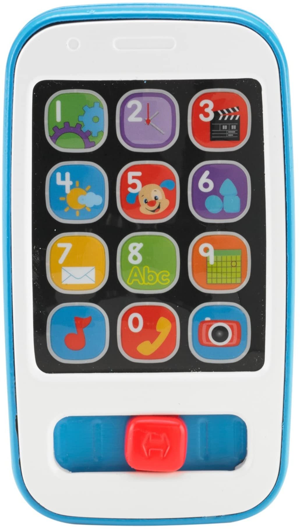 Fisher-Price Laugh & Learn Baby & Toddler Toy Smart Phone with Educational Music & Lights for Ages 6+ Months, Blue