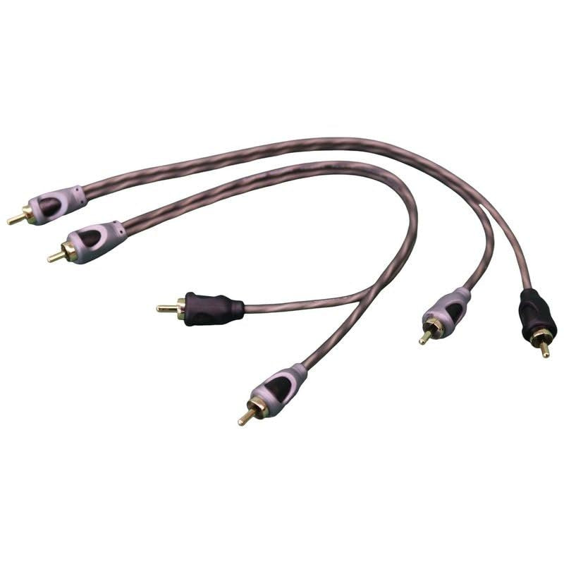 DEEJAY LED TBH1MALE2MALE 1-Male to 2-Male RCA Audio Adapter for Subwoofer, Amplifier, and PA Systems Entry Level Stereo Interconnect RCA Y Splitter Cable (Pair)