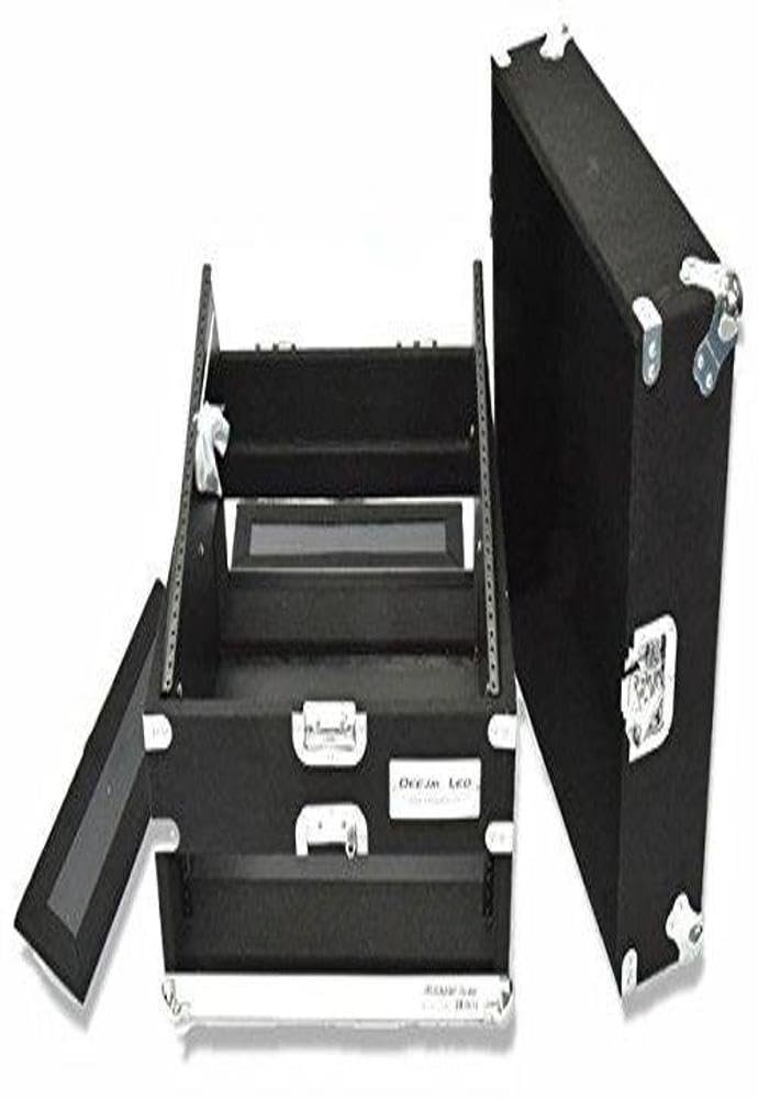 Lightweight And Durable Recessed Handles 2u Amp Side 10u Mixer Side Friction Fit Front And Rear Doors Easy To Fasten Also To Remove, For Your Convenience DEEJAY LED TBH2U10SLANTWOOD
