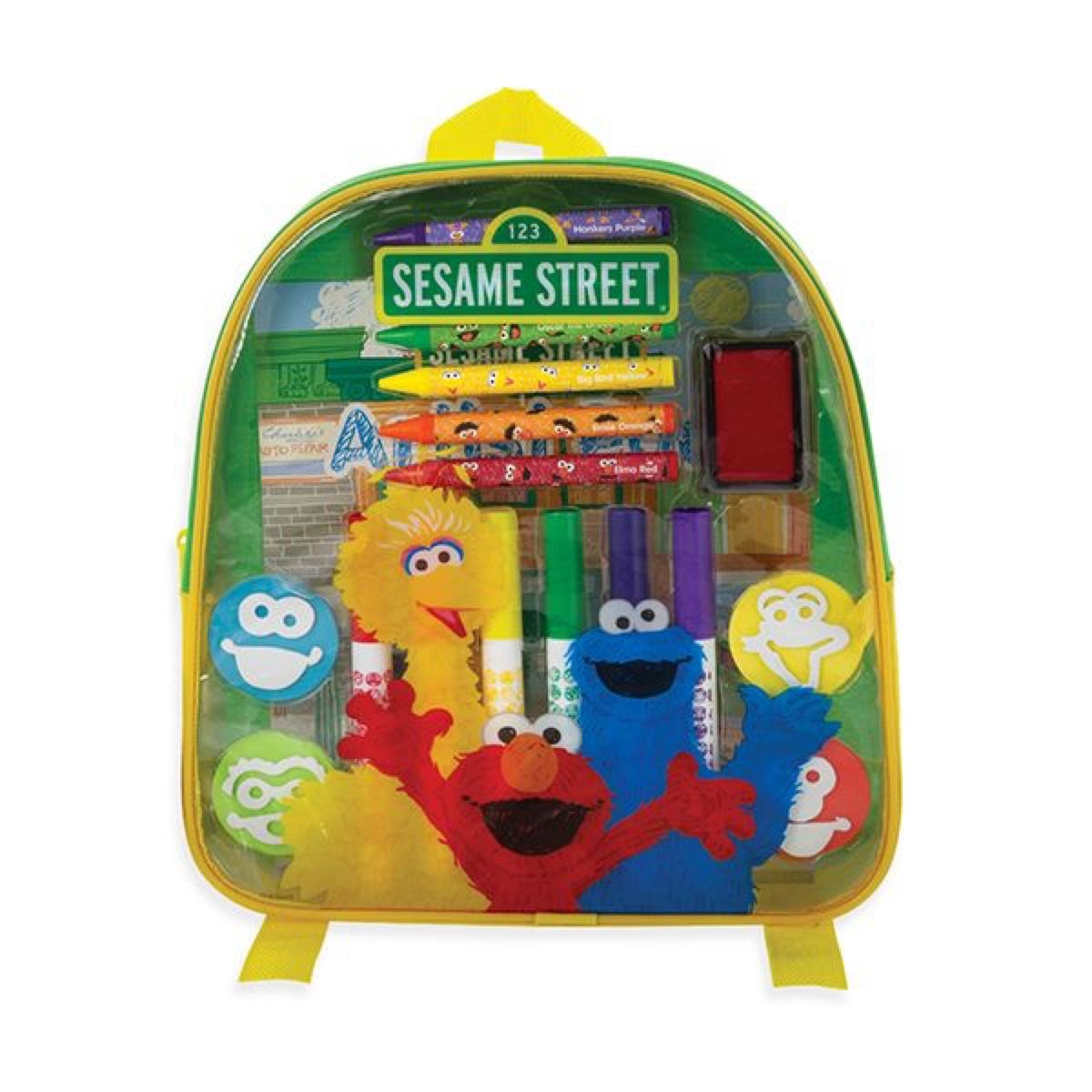 Sesame Street 21-Piece Art and Activity Backpack