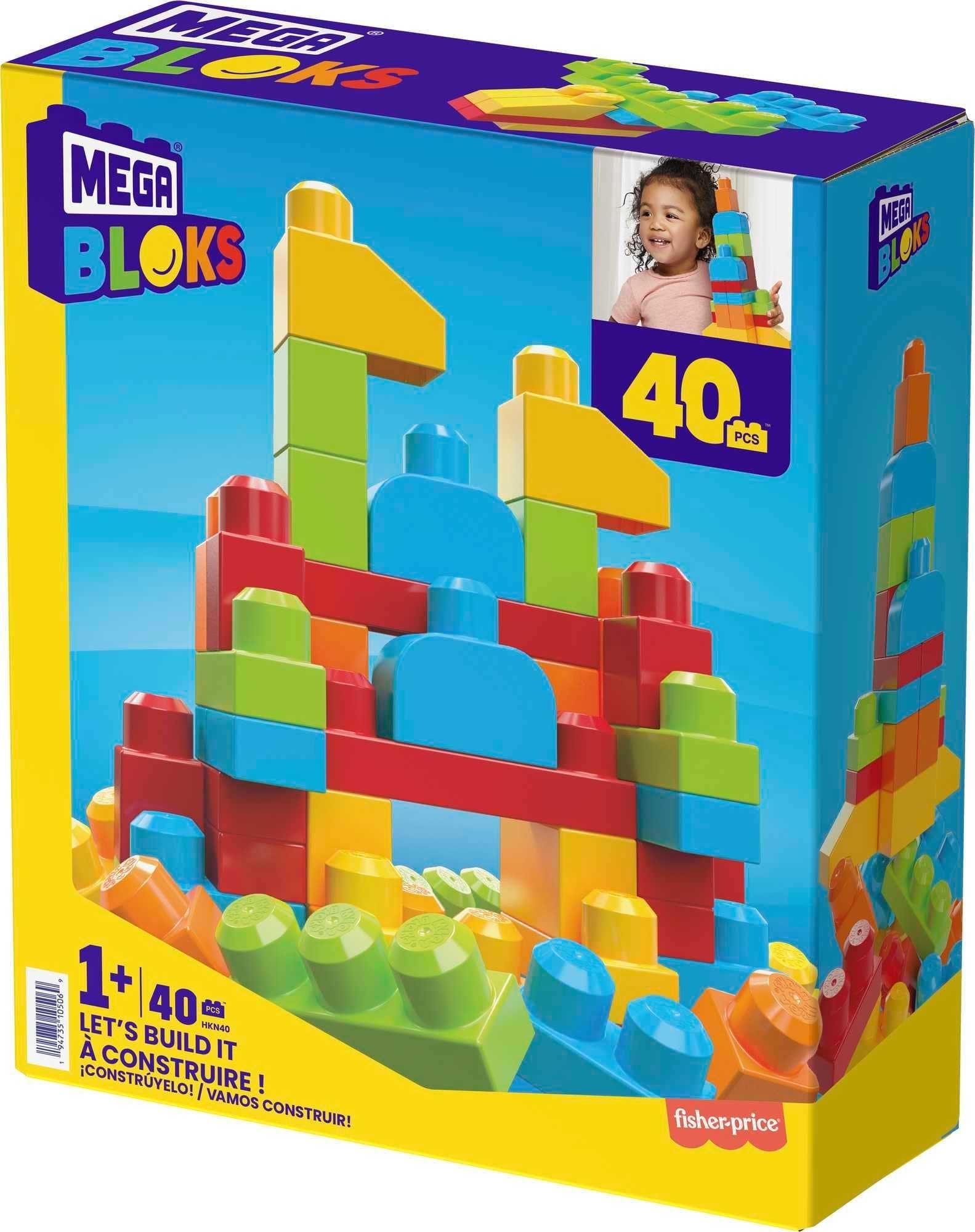 Mega Bloks Let's Build! Construction Toy for 1 Year Old and Up