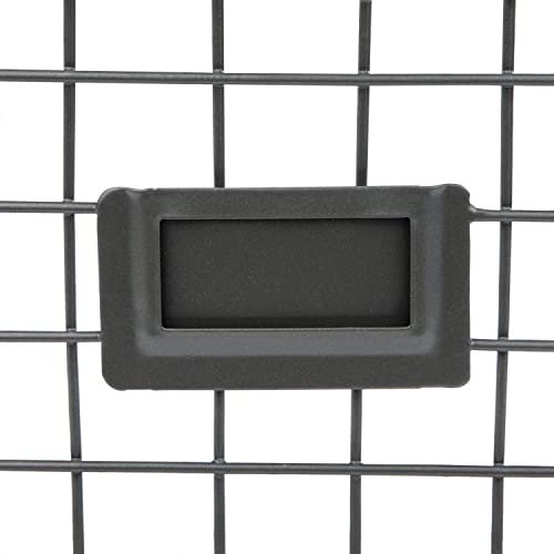 Spectrum Diversified Wire, Vintage Locker Basket Style, Rustic Farmhouse Chic Steel Storage for Closets, Pantry, Kitchen, Garage, Bathroom & More, Medium, Pack of 6, Industrial Gray, 6 Count