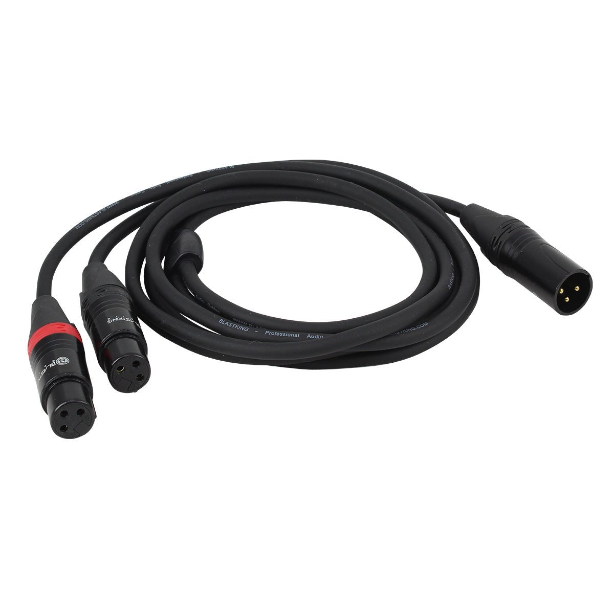 Blastking CYXLR1M2F-3 2 XLR Female to 1 XLR Male - 3 Ft
