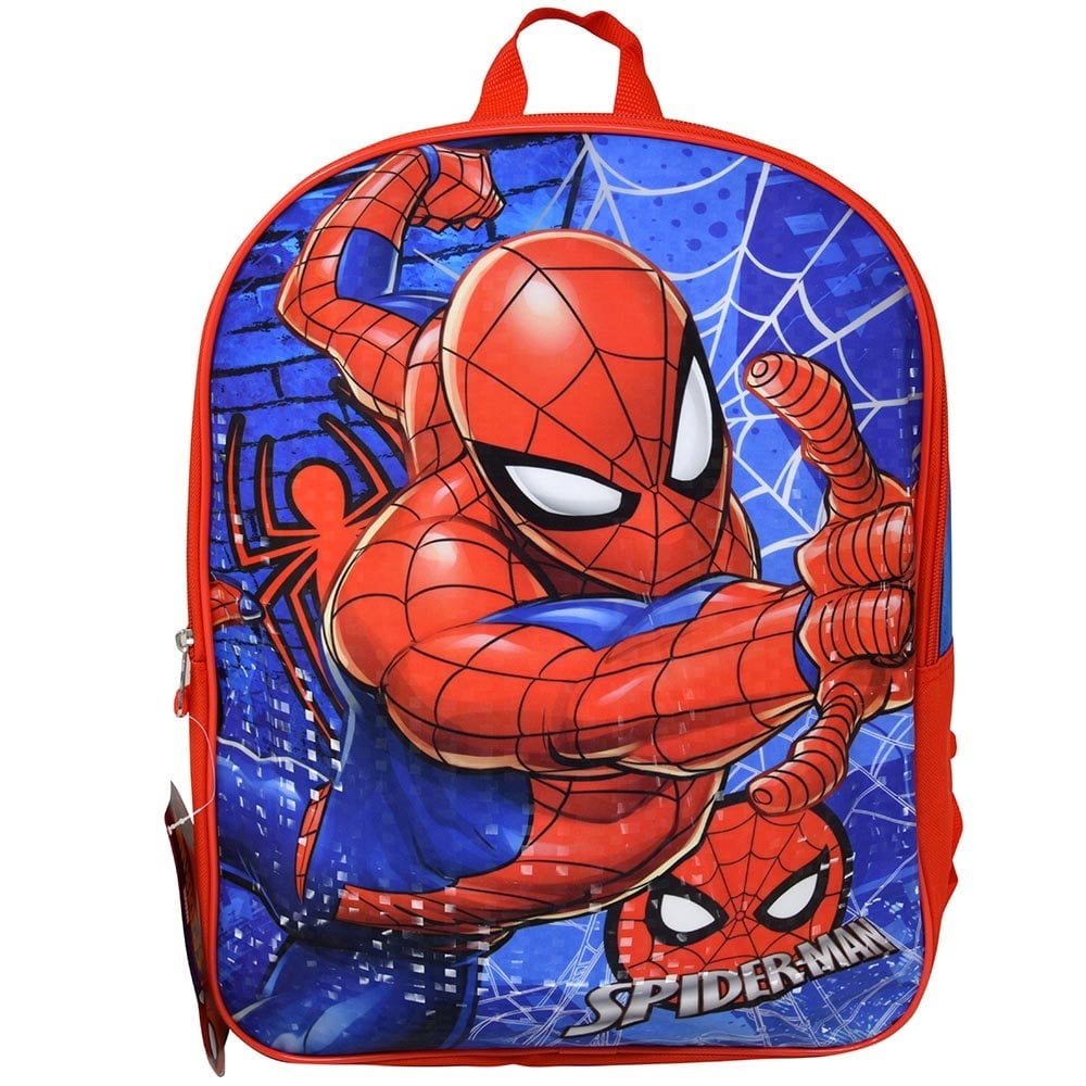 Marvel Spiderman 15" Backpack with Plain Front, Boys