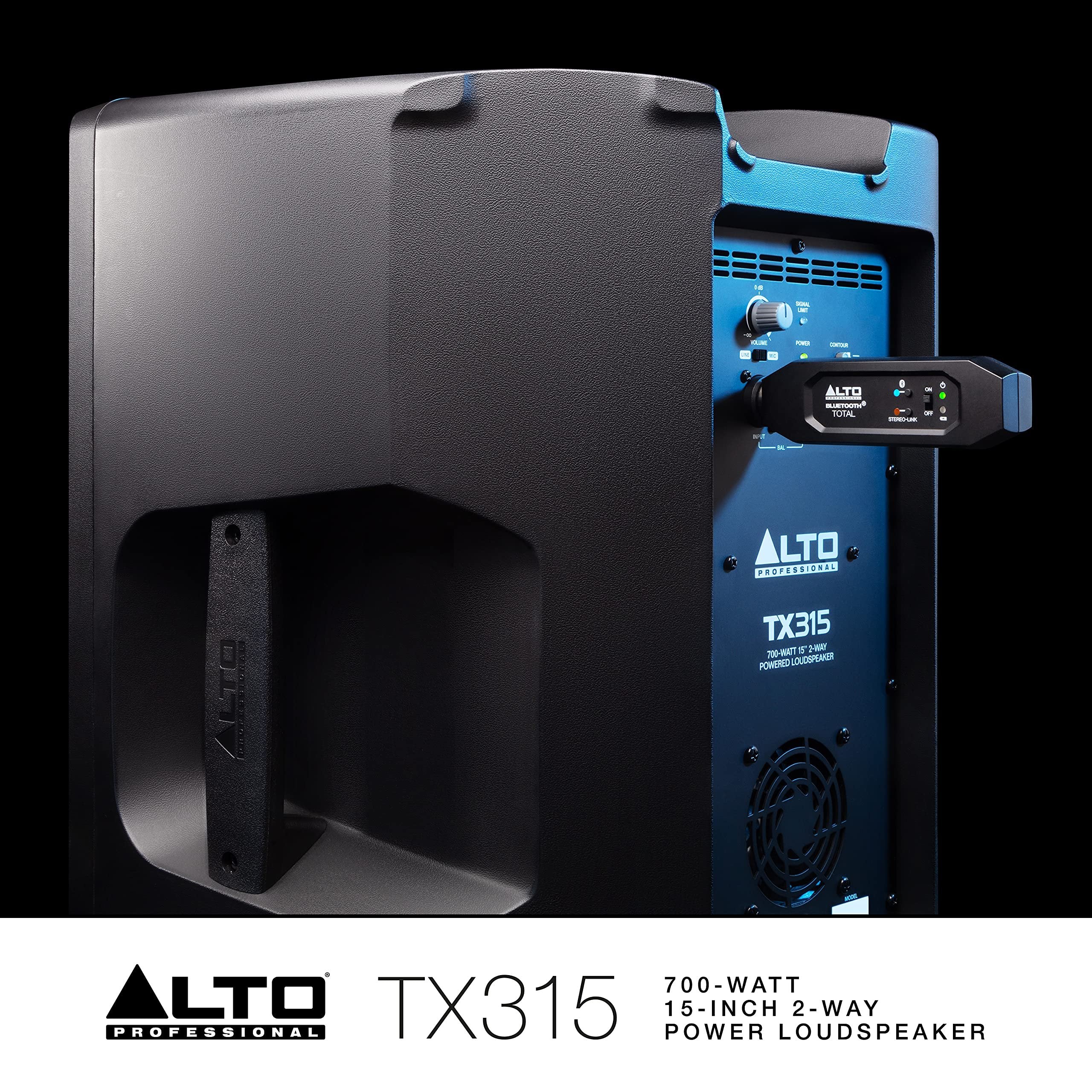 Alto Professional TX315 – 700W Powered DJ Speakers, PA System with 15" 2 Way, signal limiting and switchable mic line preamp and XLR in/out