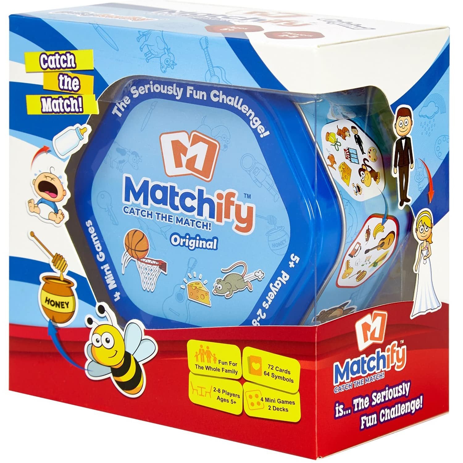 Matchify Card Game: Original, by PMI | The Seriously Fun Challenge for Families Kids and Friends Travel Party Card Game - Catch The Match, Spot it, and Shout It Out – Match Crewmates – Learning Game