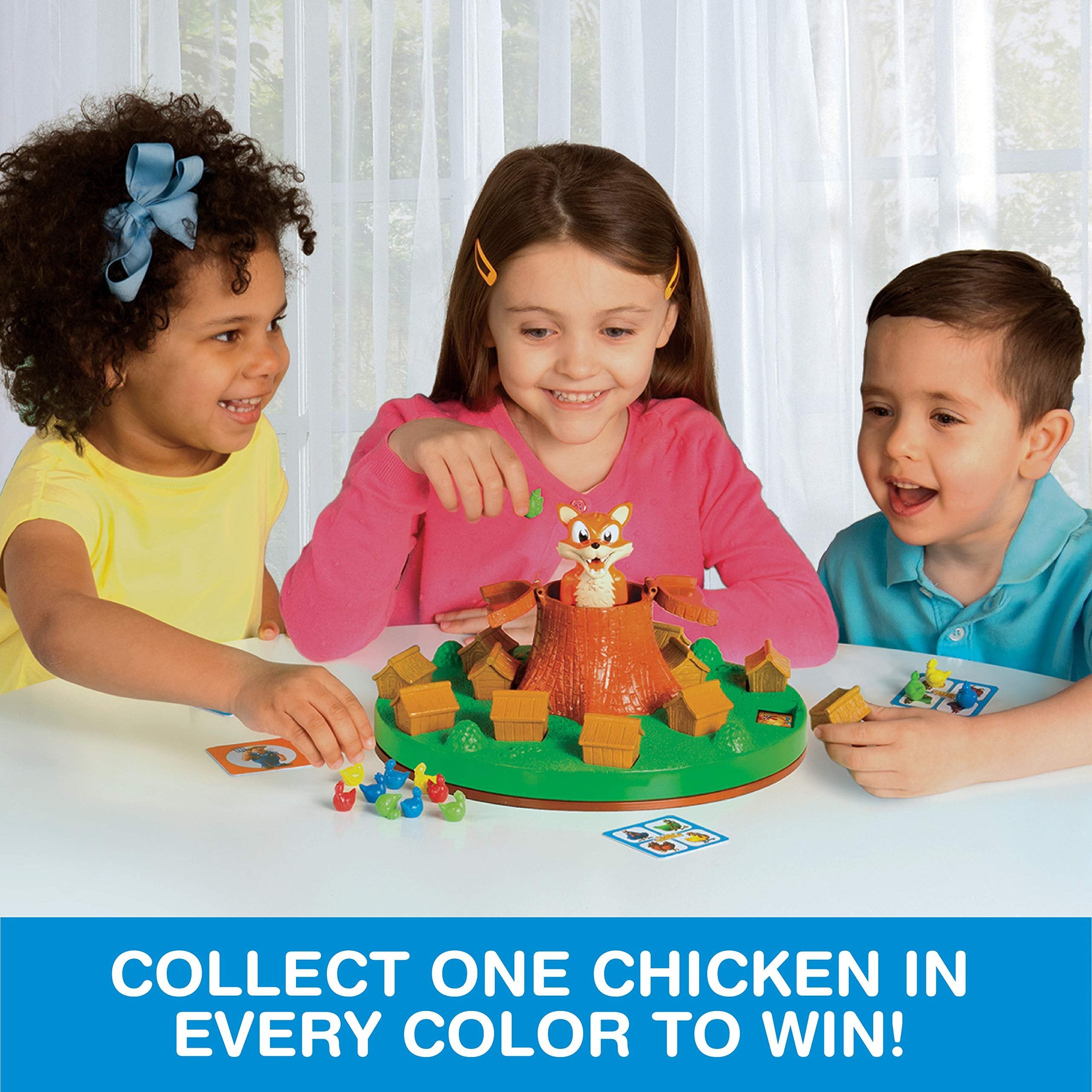 Game Zone Pickin’ Chickens Tabletop Action Game; Multiplayer for up to 4 Children Ages 4 and Older