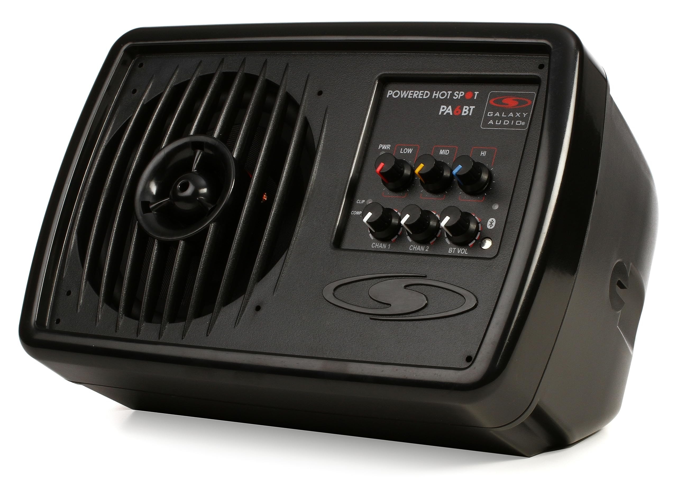 Galaxy Audio PA6BT 6" 170 Watt 2-Way Powered Hot Spot Monitor Speaker With Bluetooth,Black