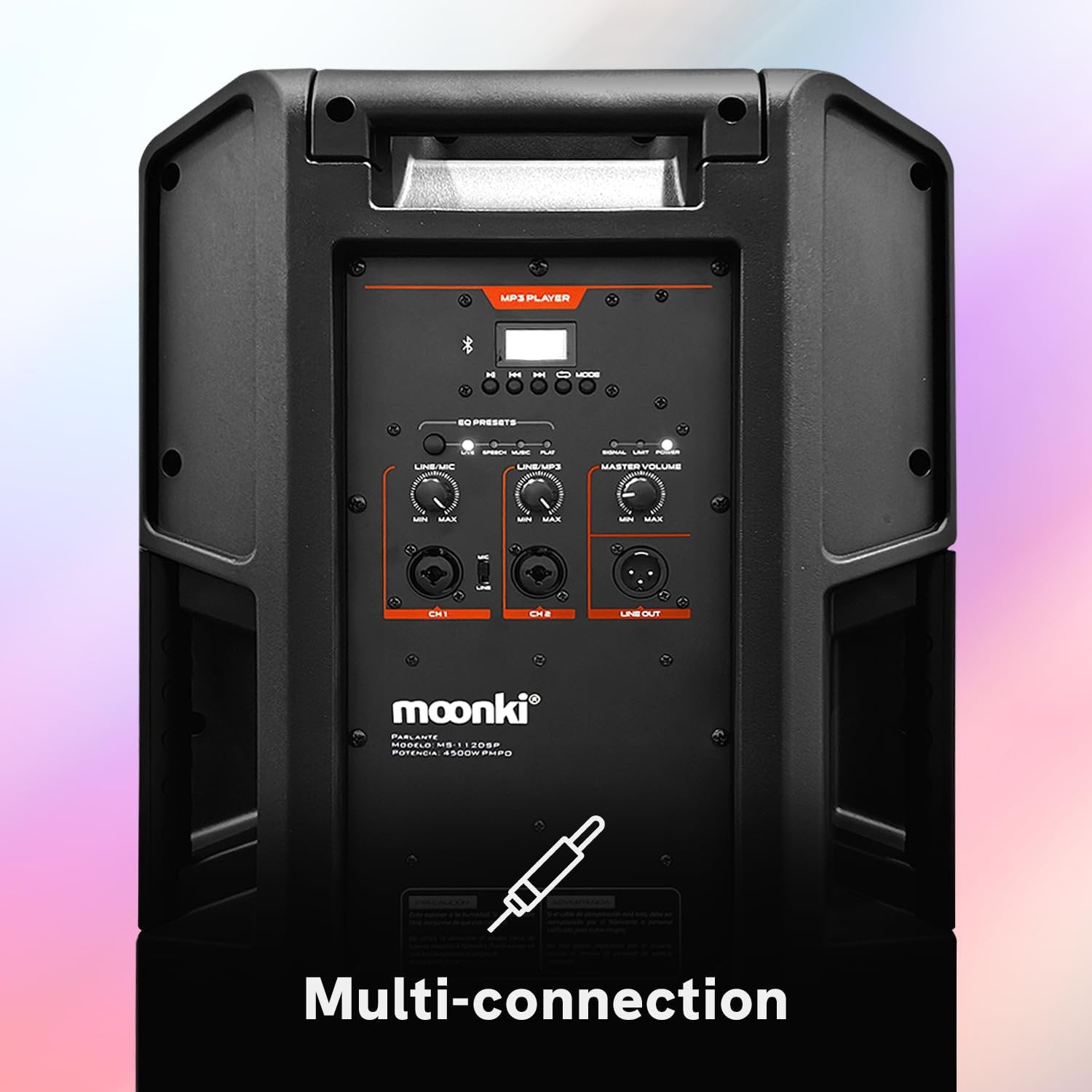 Moonki Sound MS-112DSP Active DSP Professional Speaker – Black