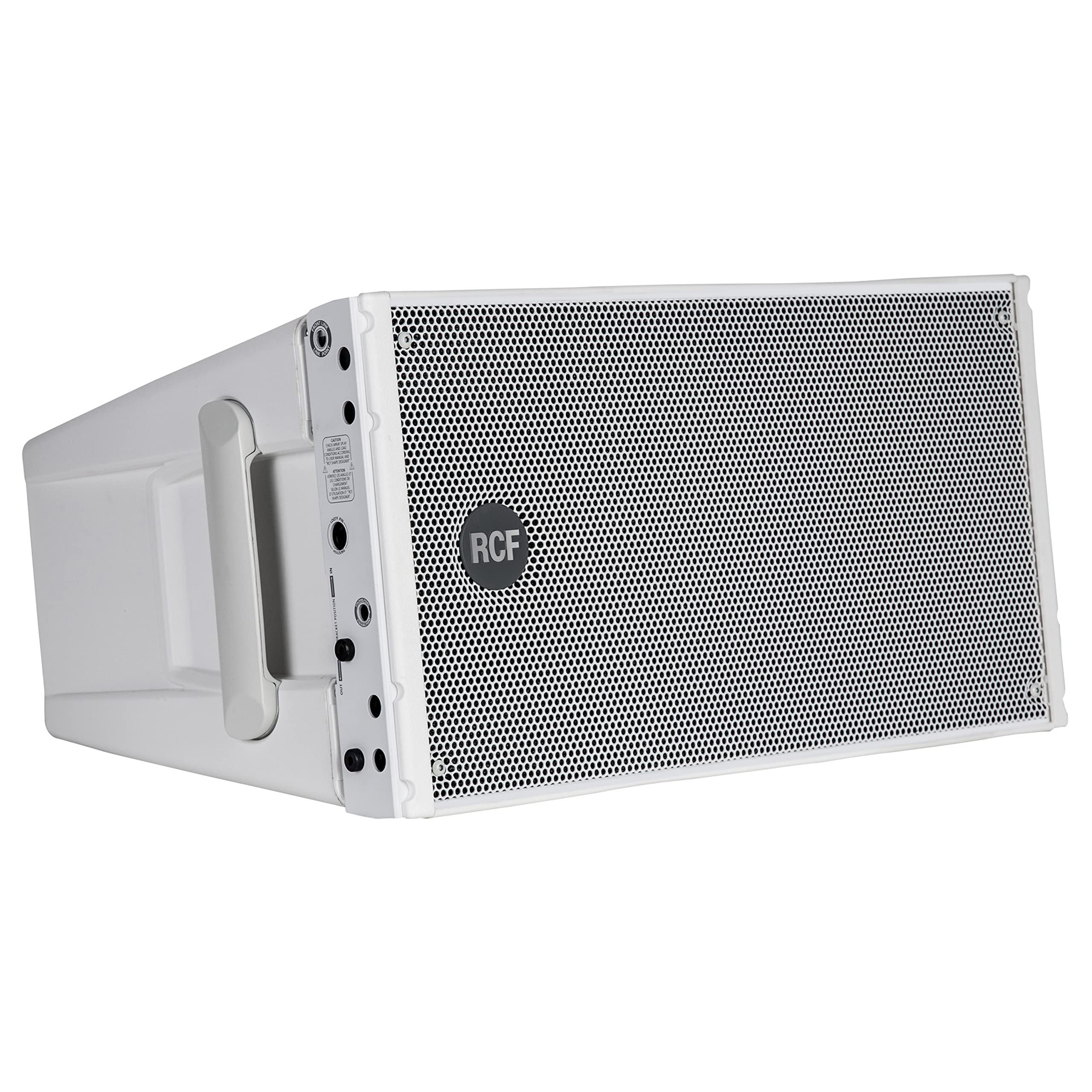 RCF HDL 10-A 1,400-watt, Dual 8-inch Active Line Array Module - White (each)