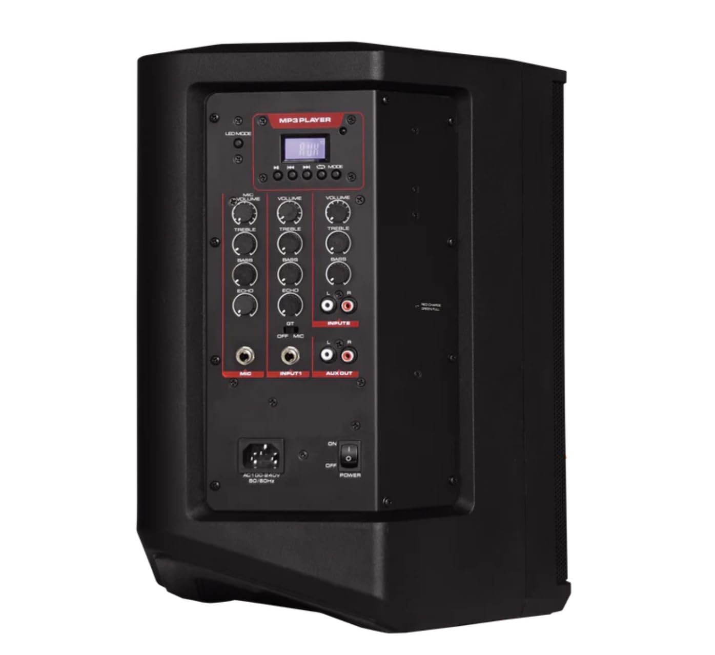 Moonki Sound MS-108LT Malibu Max 8-inch Woofer Portable Audio BT Speaker Class D Amplifier Board with Dynamic LED Ring Effect