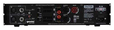 Gemini XGA Series XGA-2000 Professional Quality PA System DJ Equipment Power Amplifier with 2000 Watt Instant Peak Power